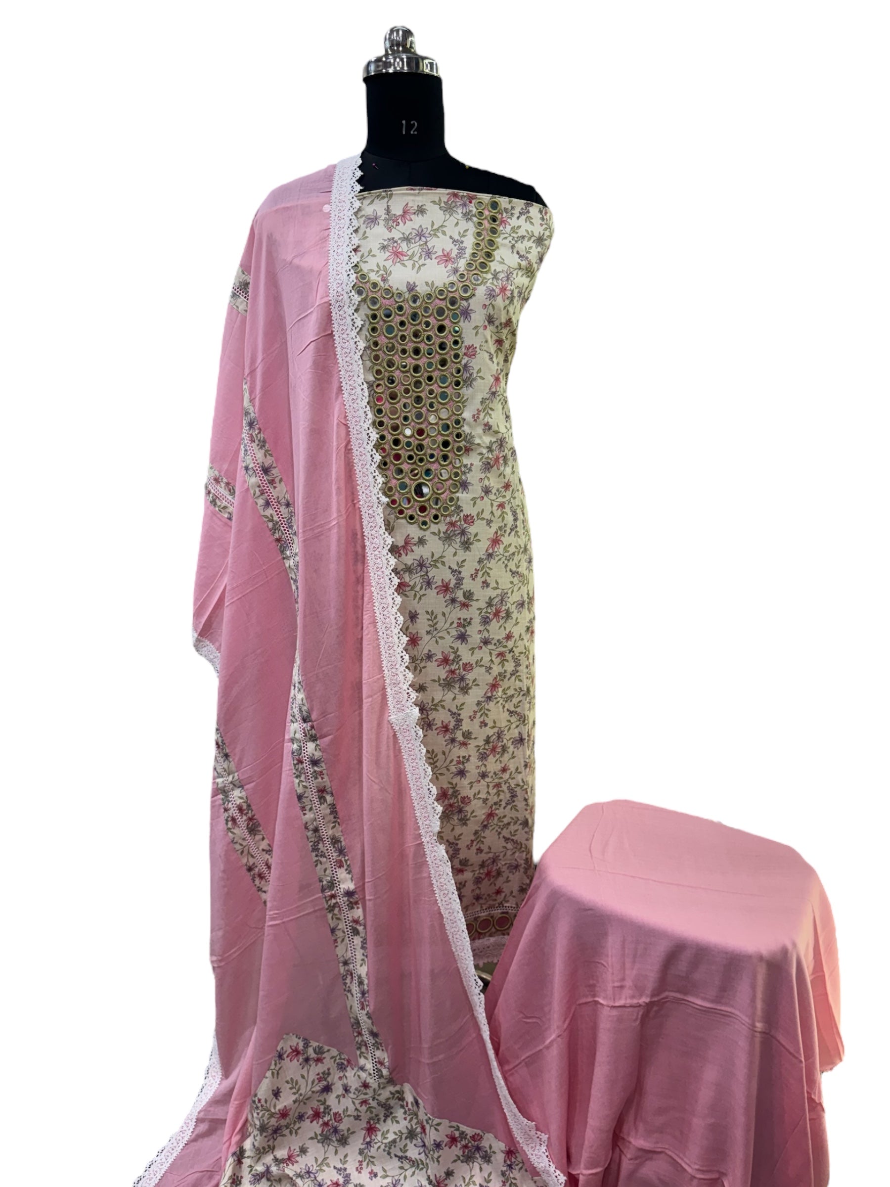 Prisha cotton linen suit set