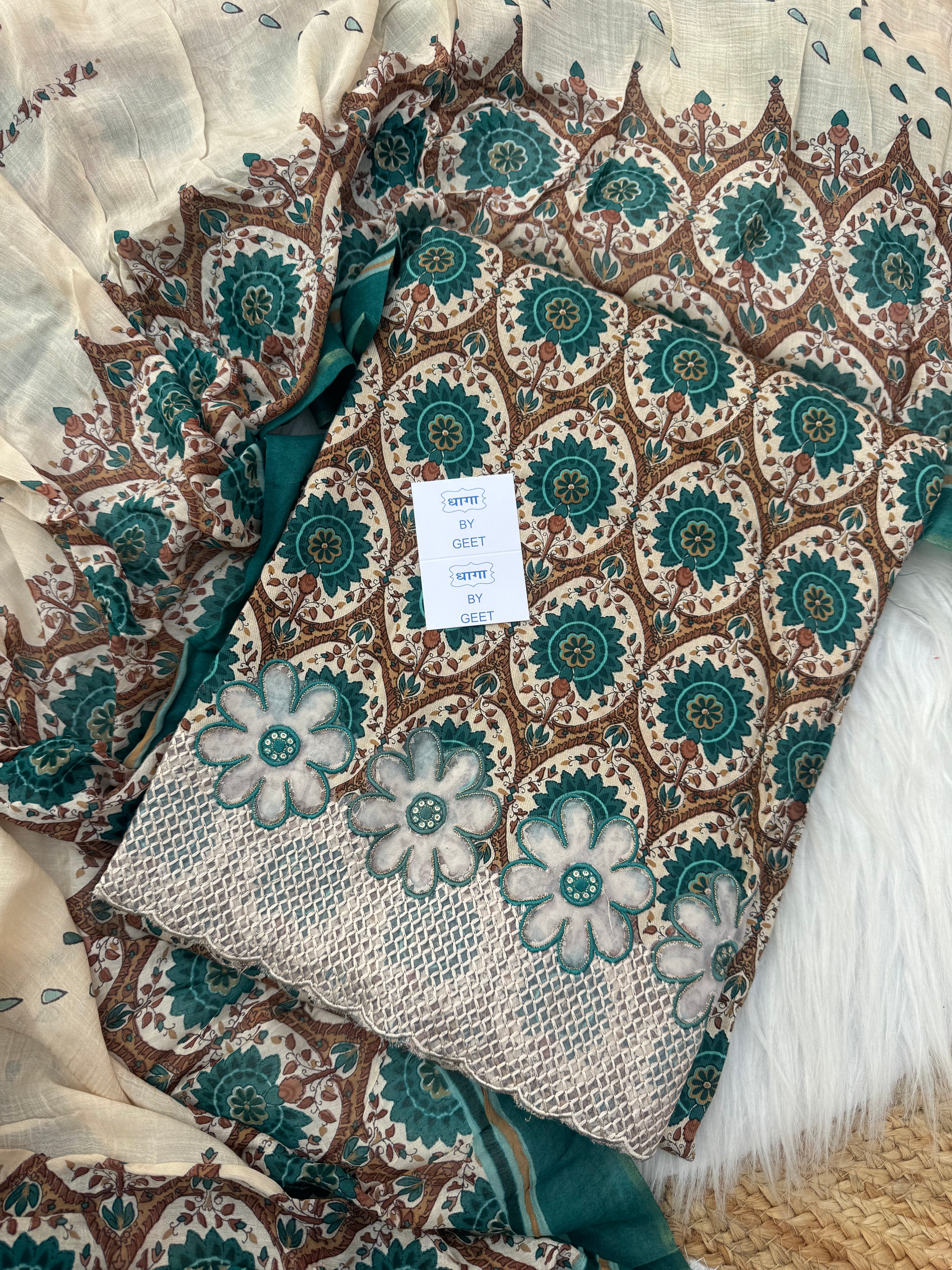 Subaas pashmina suit set