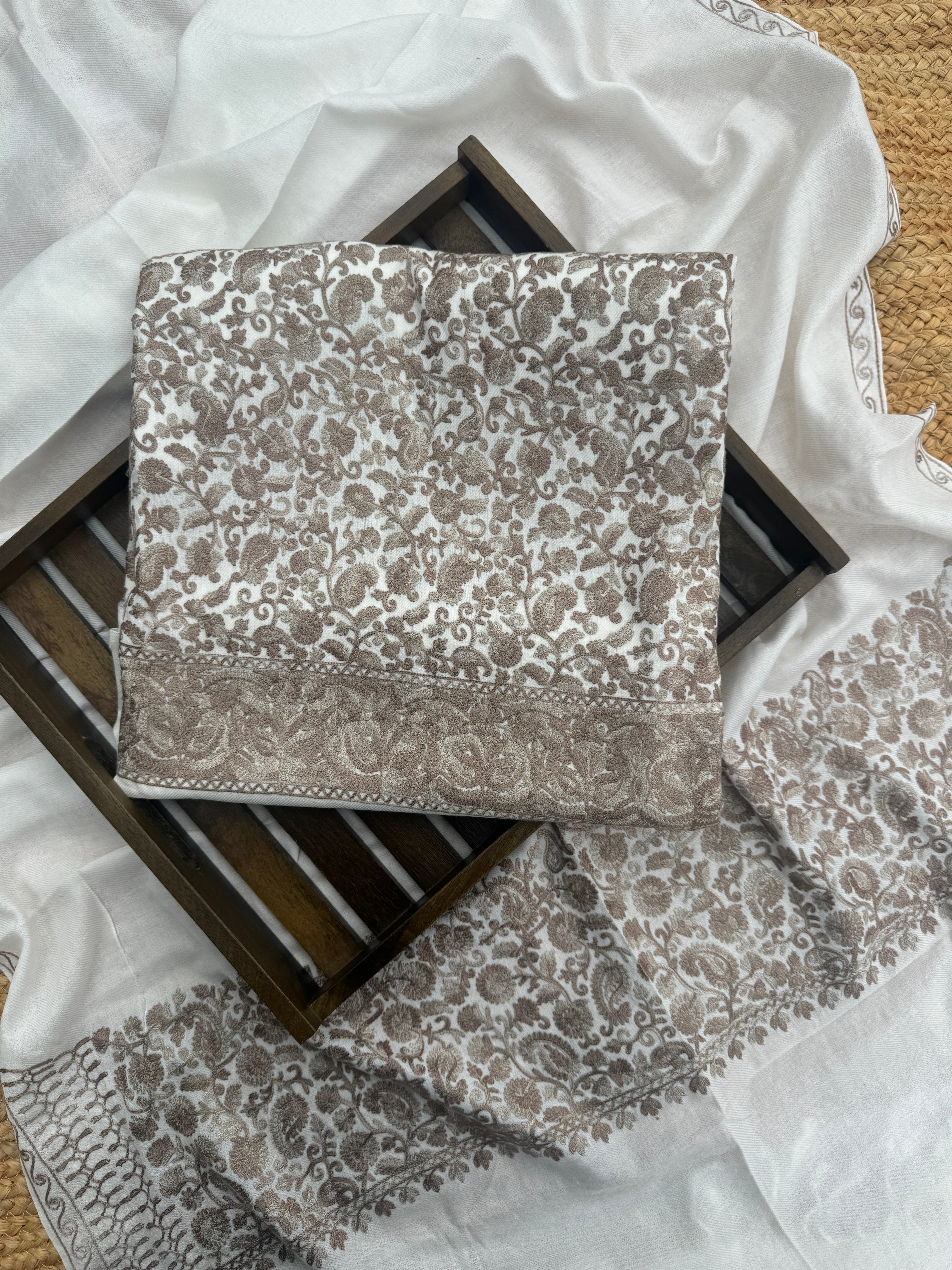 Zaffran pure pashmina suit set