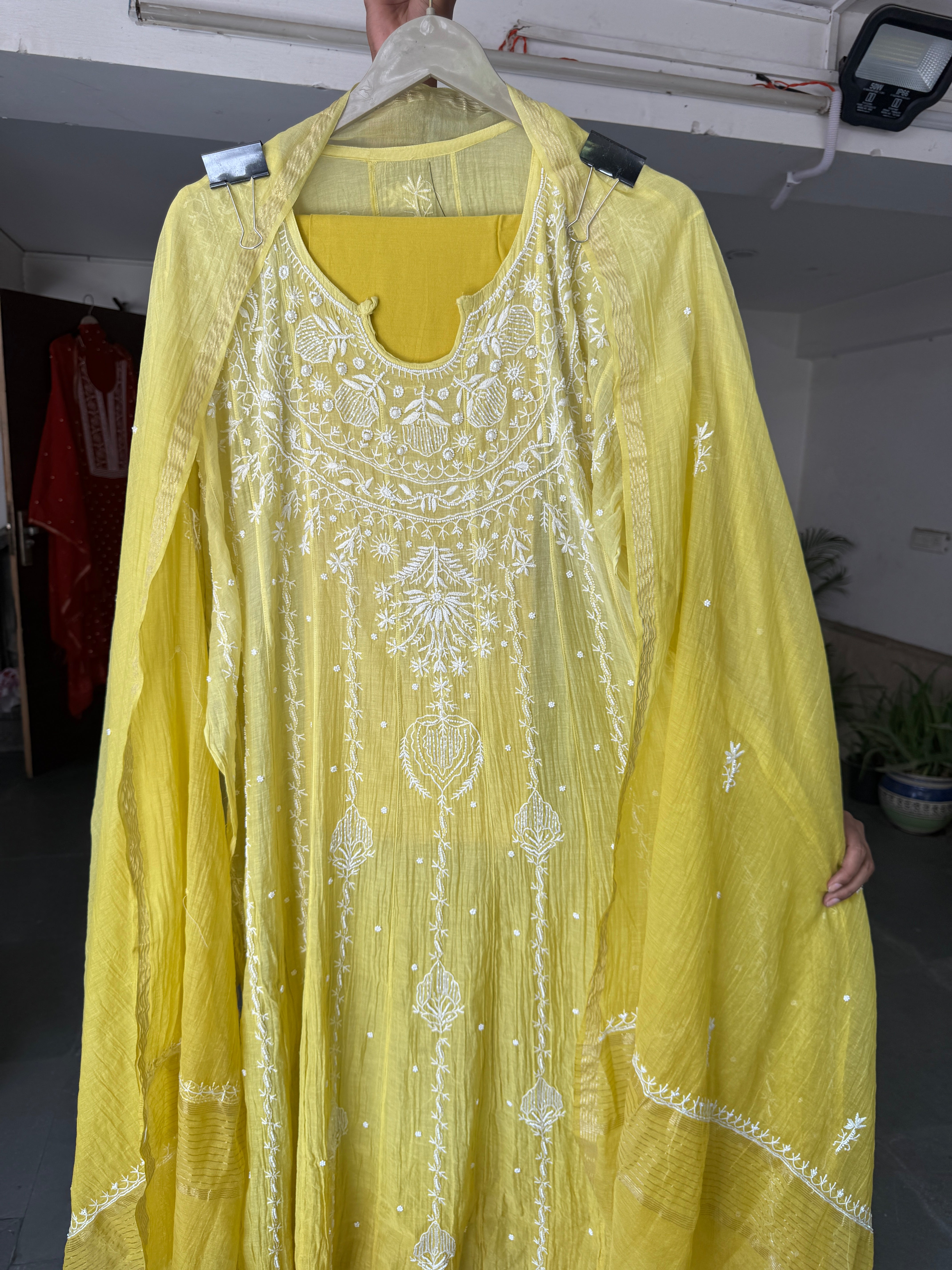 Noor pure mulmul Lucknowi Anarkali