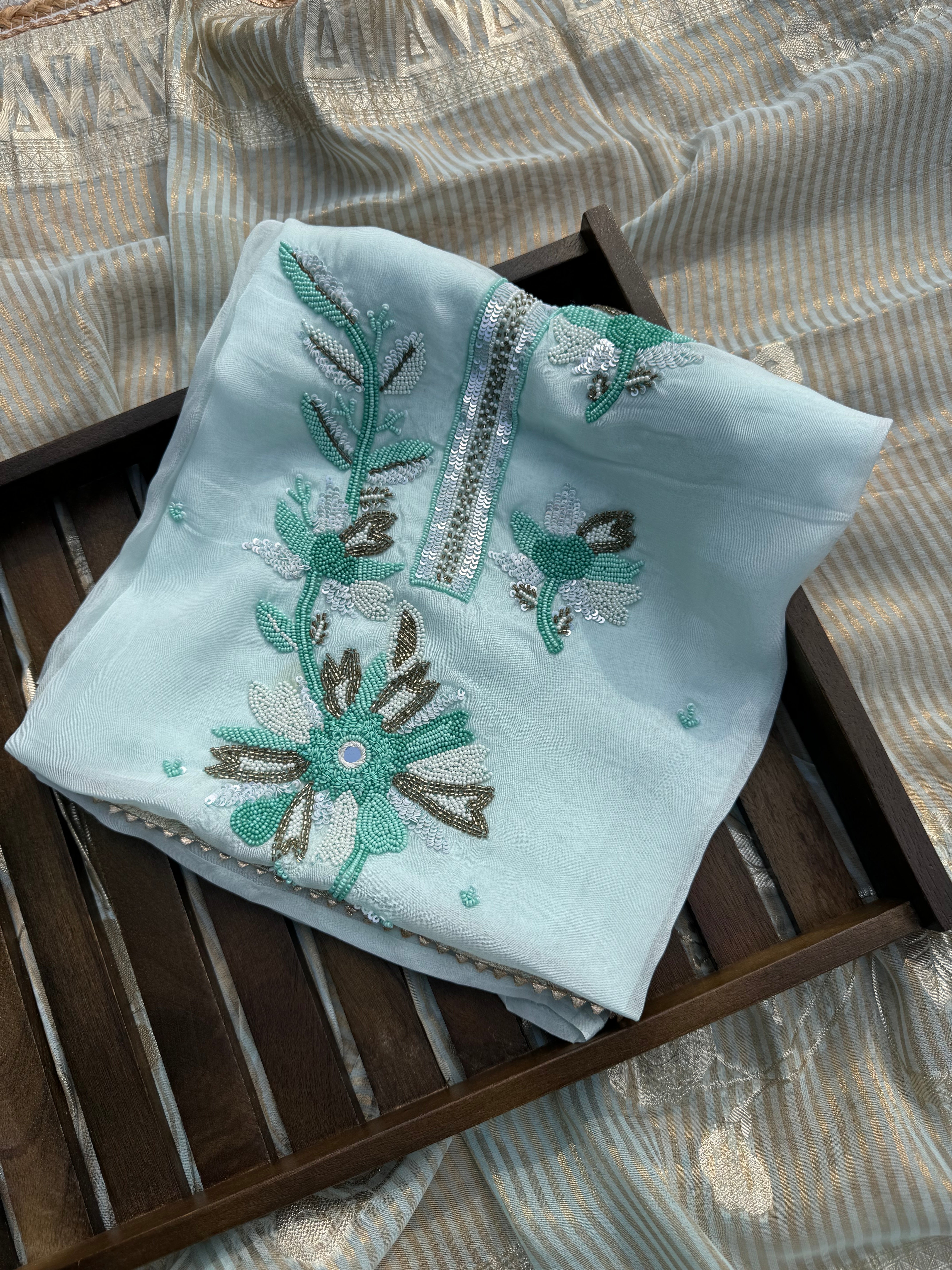 Sitaara soft organza suit set