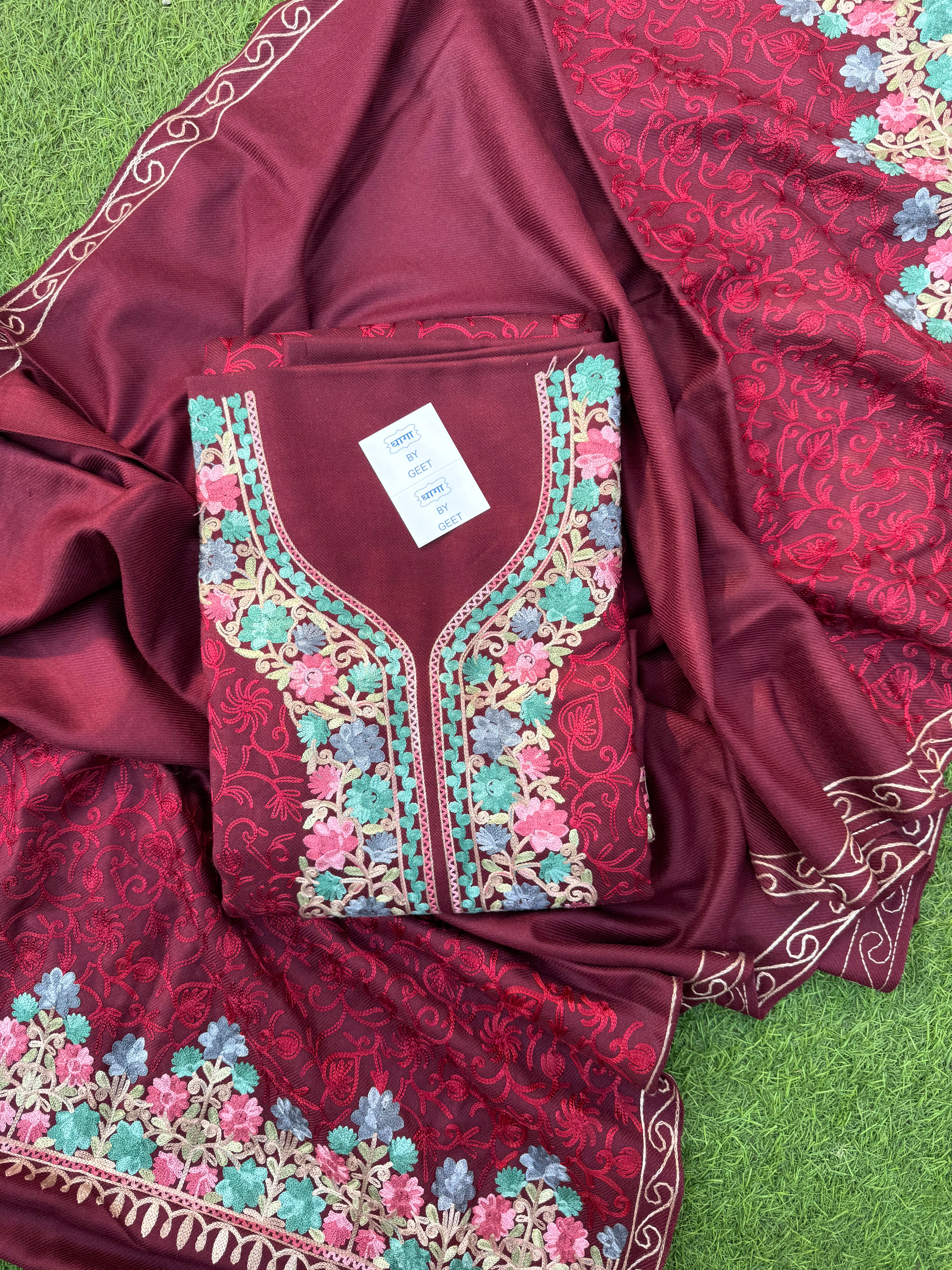 Tashya pashmina Kashmiri suit sets