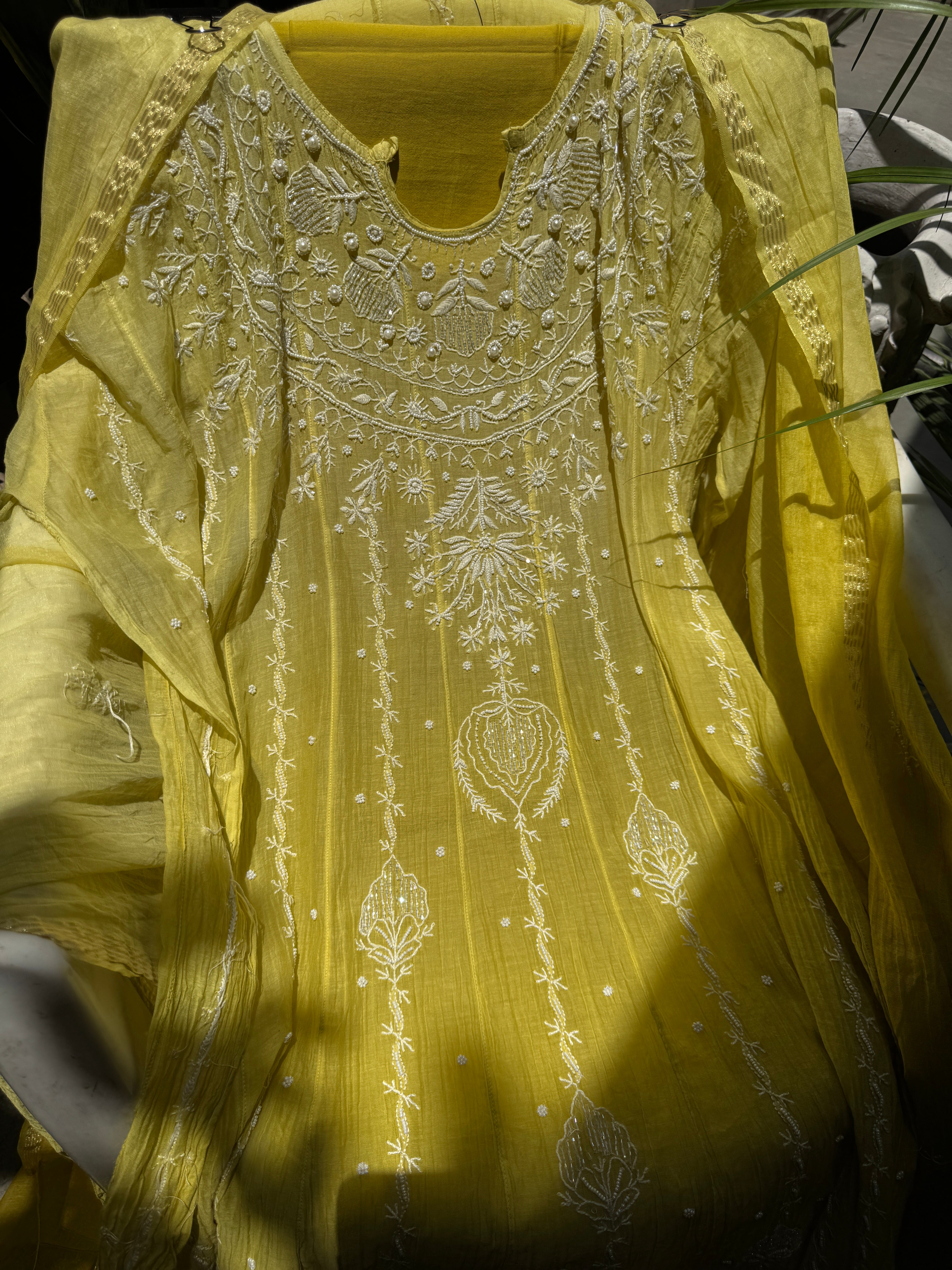 Noor pure mulmul Lucknowi Anarkali