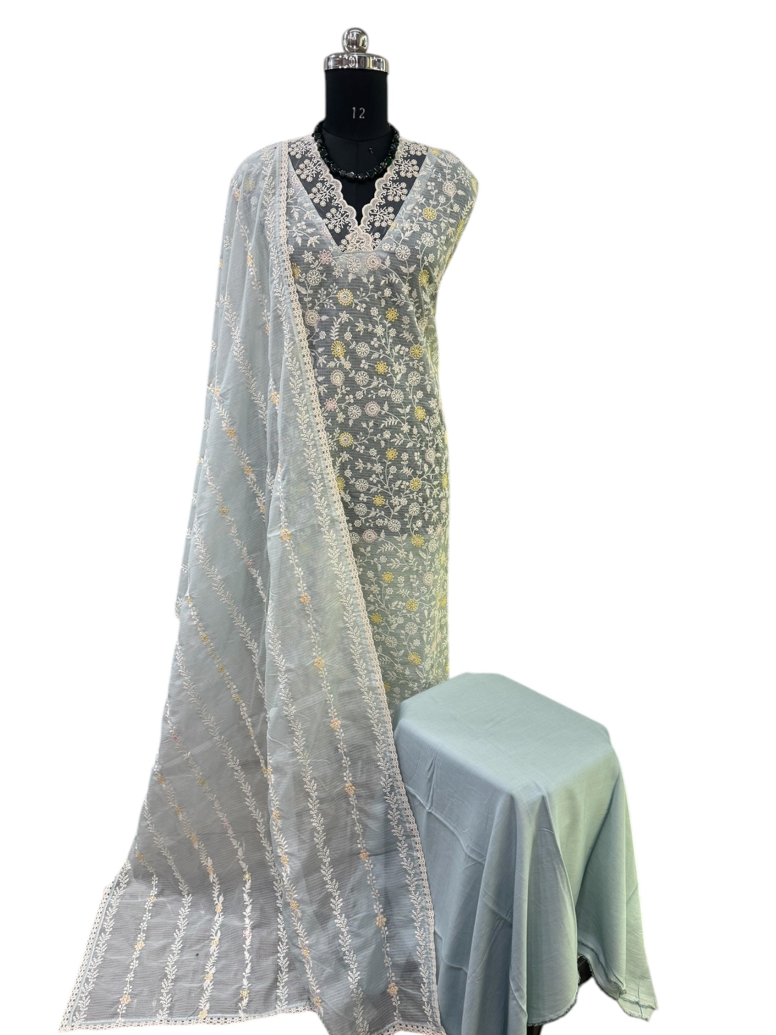Asmi Kota doria suit set