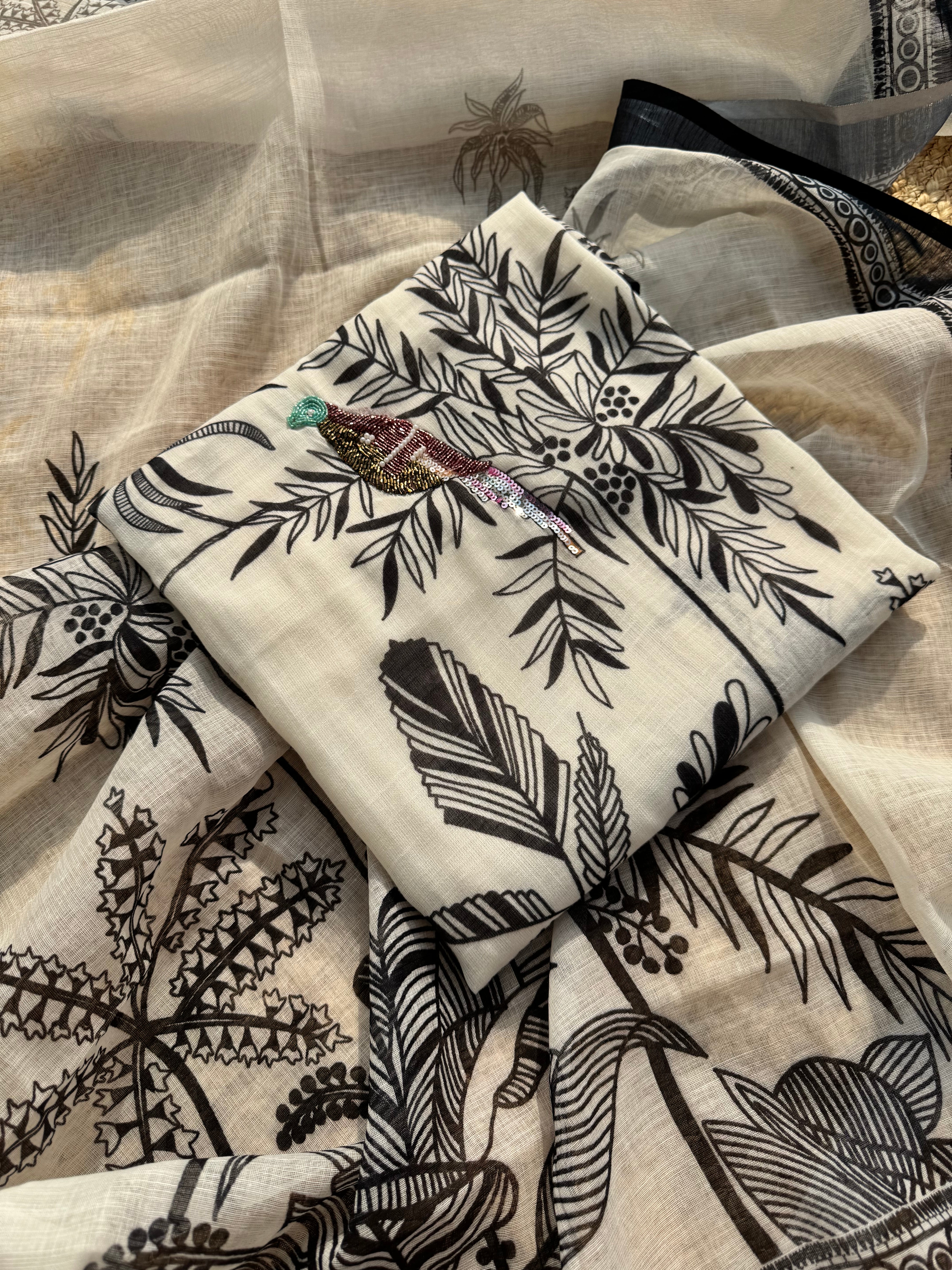 Bird pure linen suit