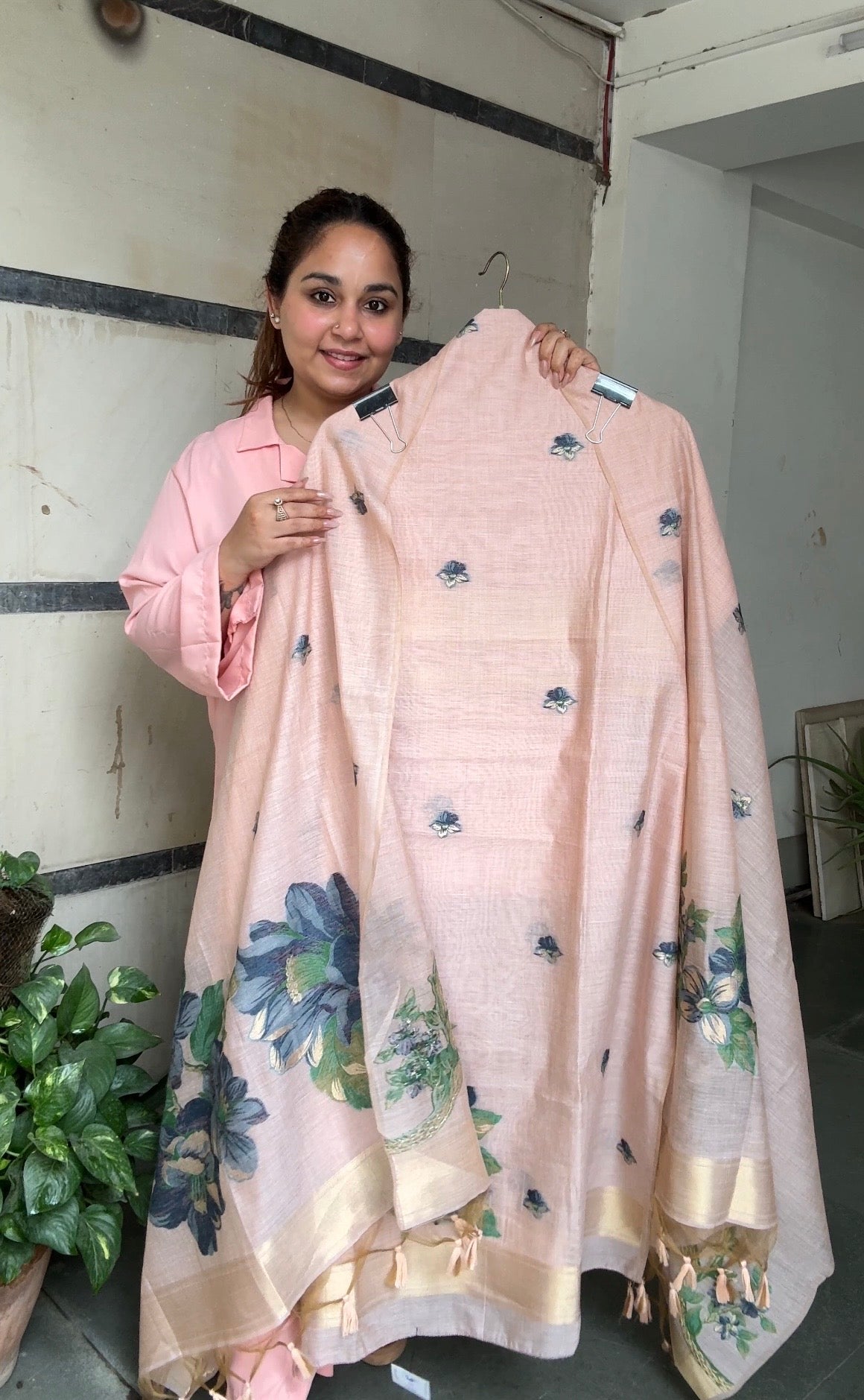 Petal poetry jamdani suit set