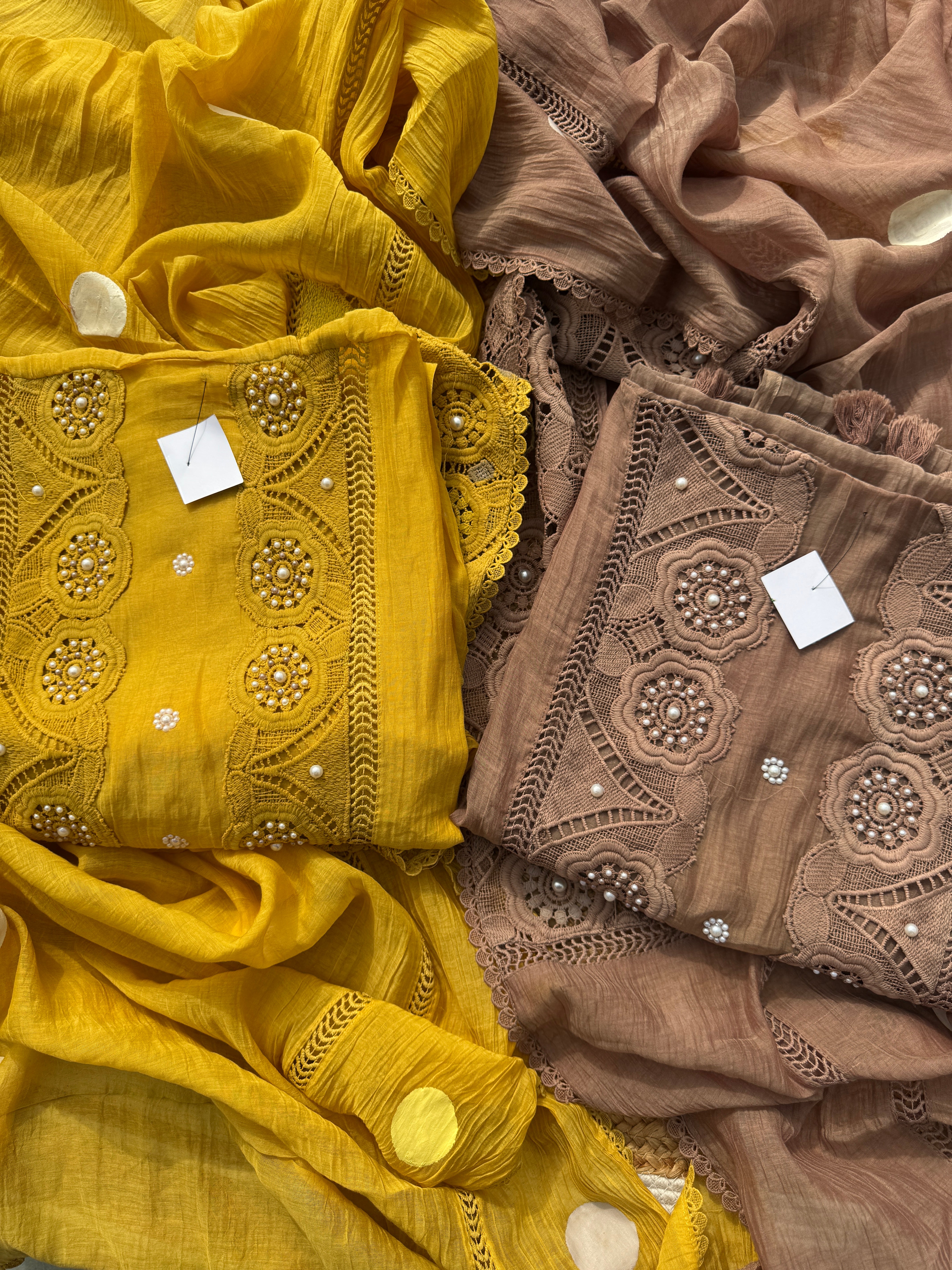 Suneheri pure mul suit set