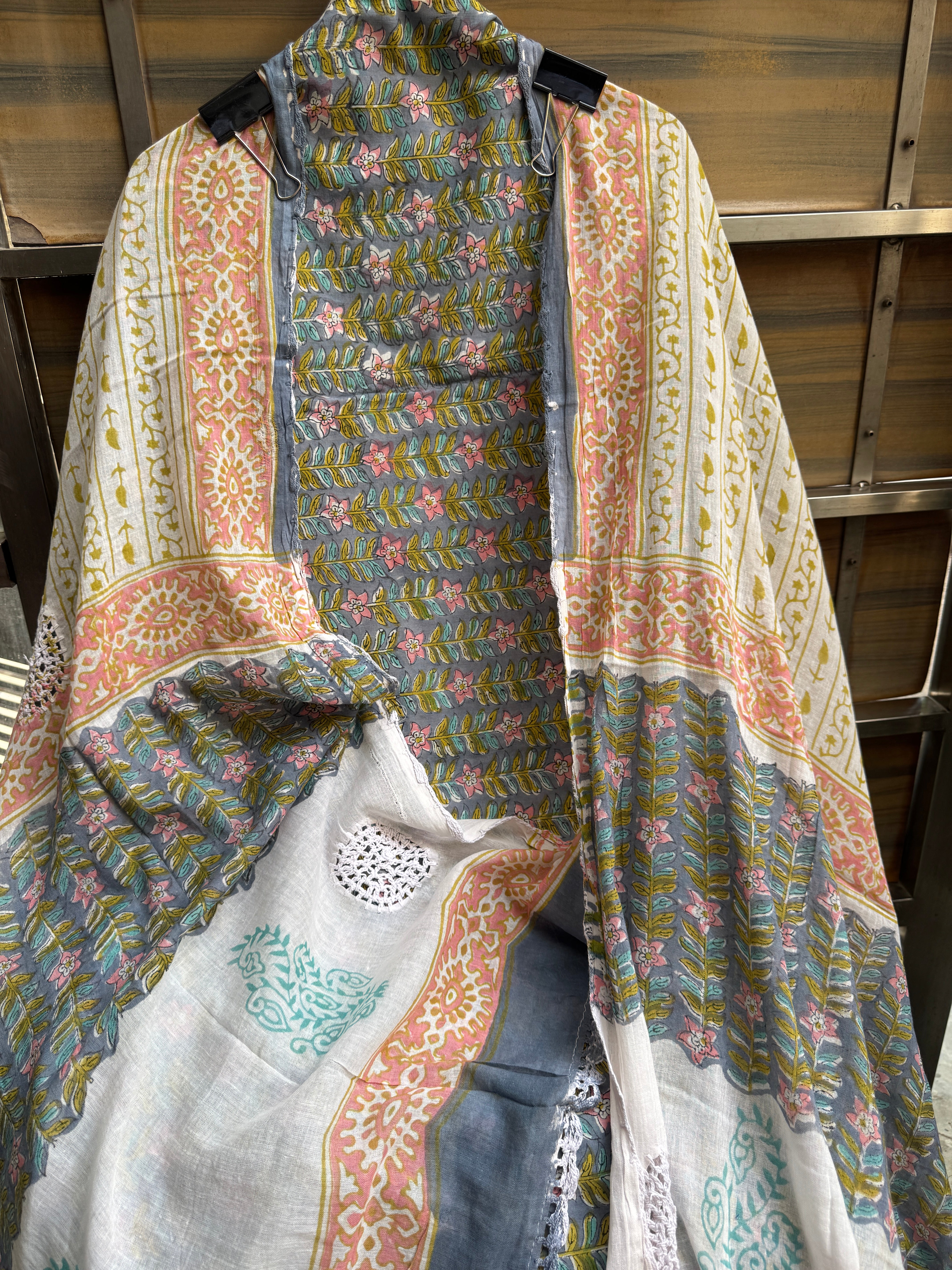 Croatia cotton block suit set