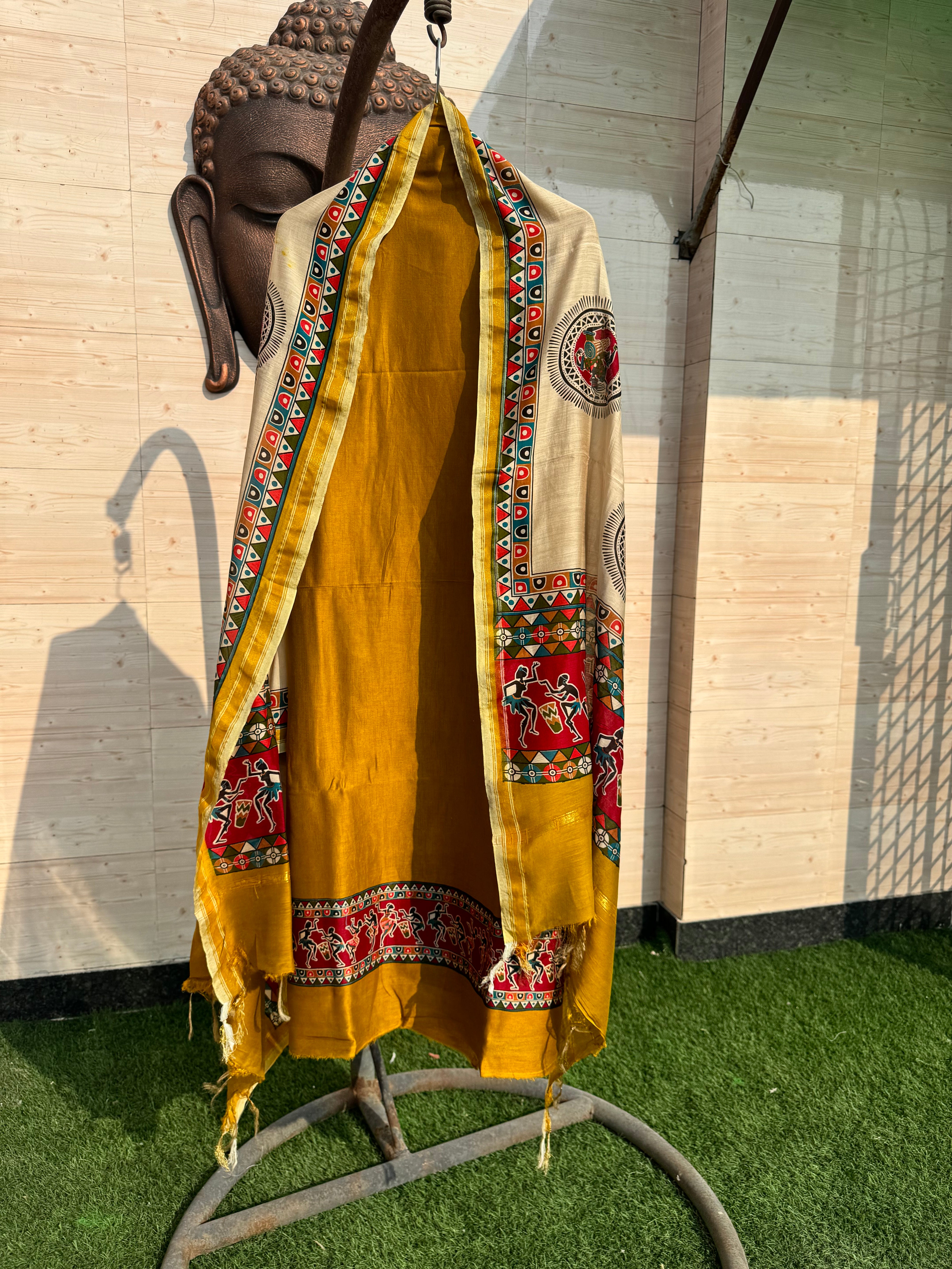 Mahira pure Maheshwari suit set
