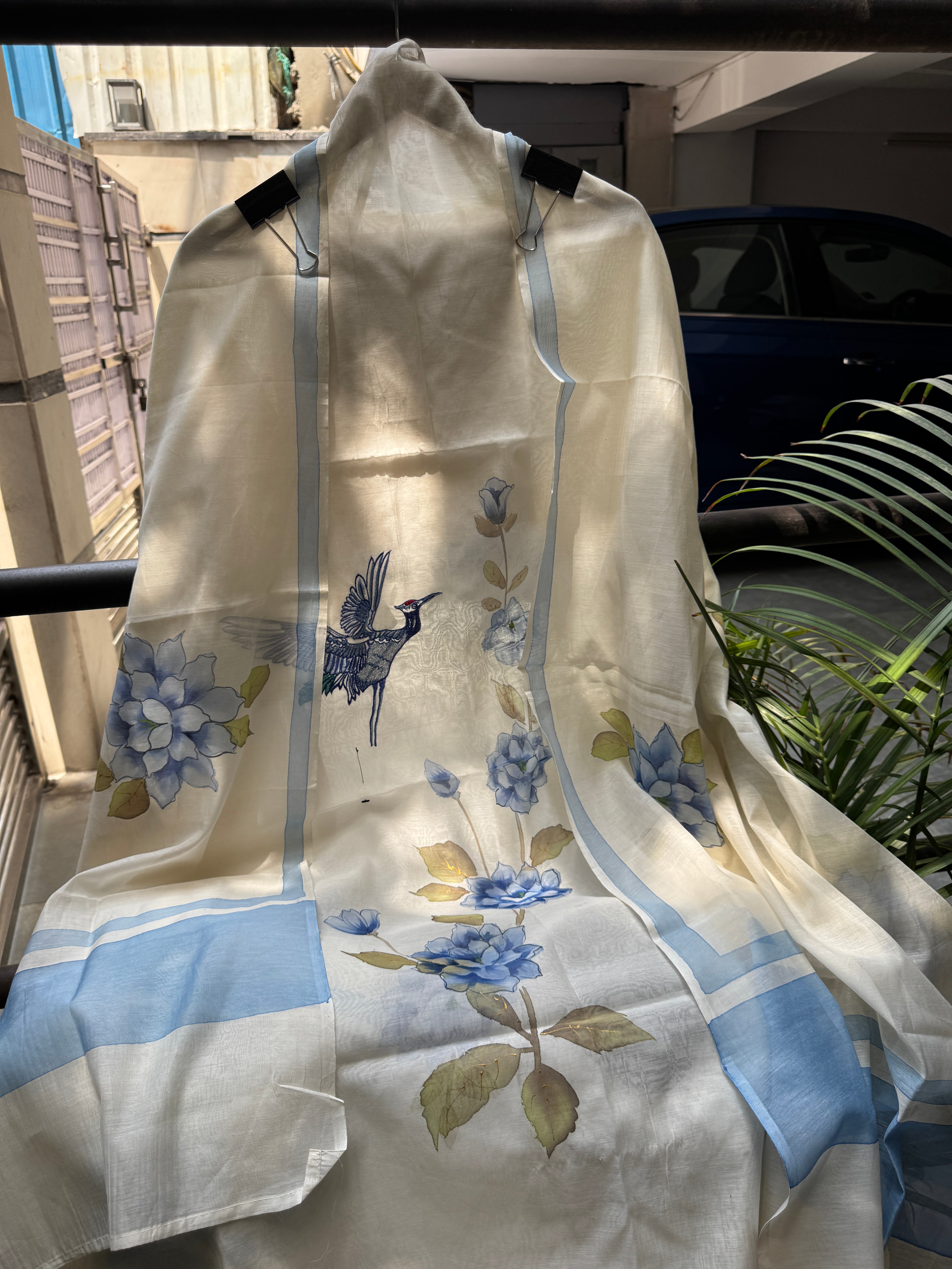 Ivory & sky pure mul suit set