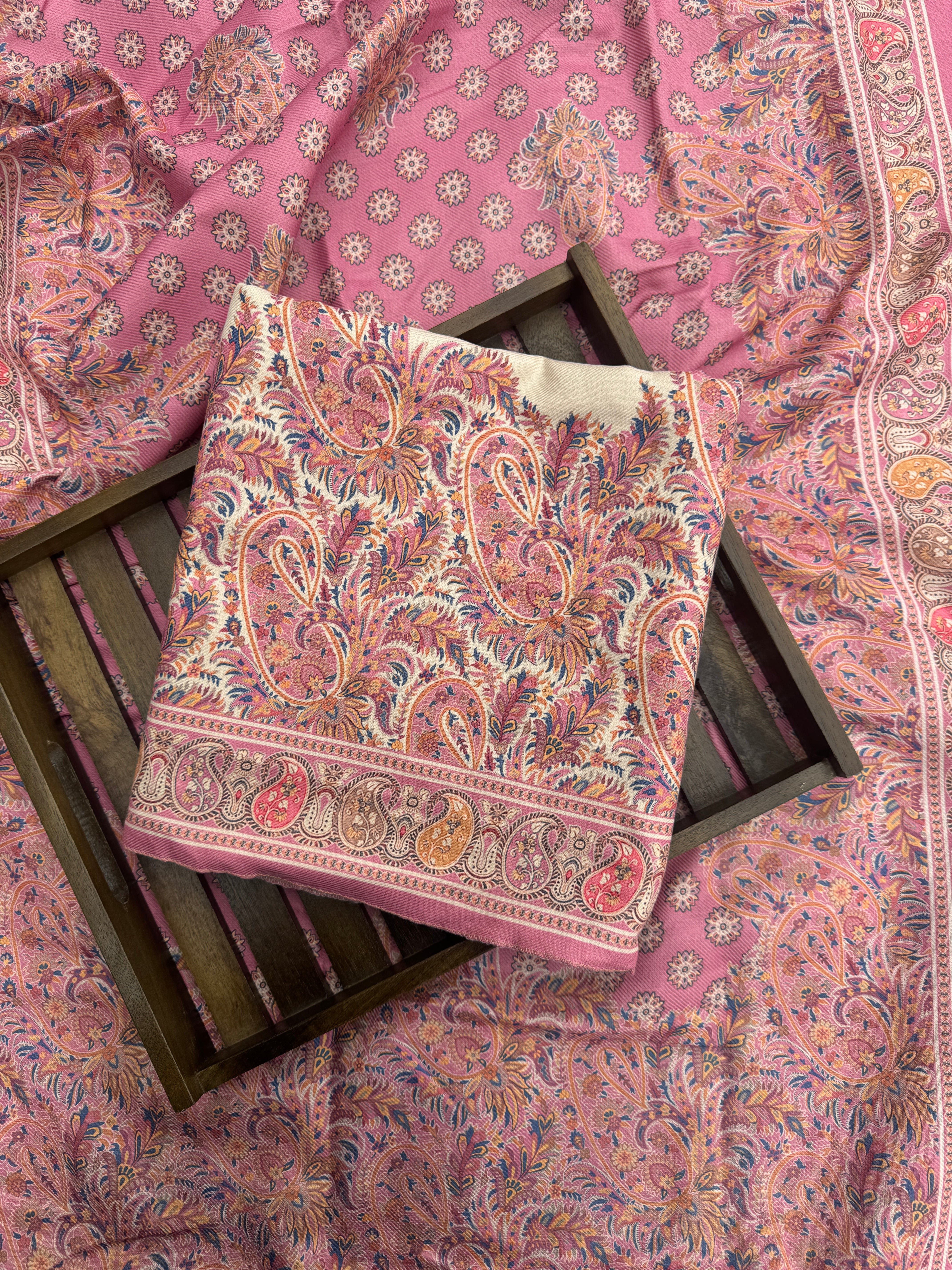 Zarina pashmina suit set