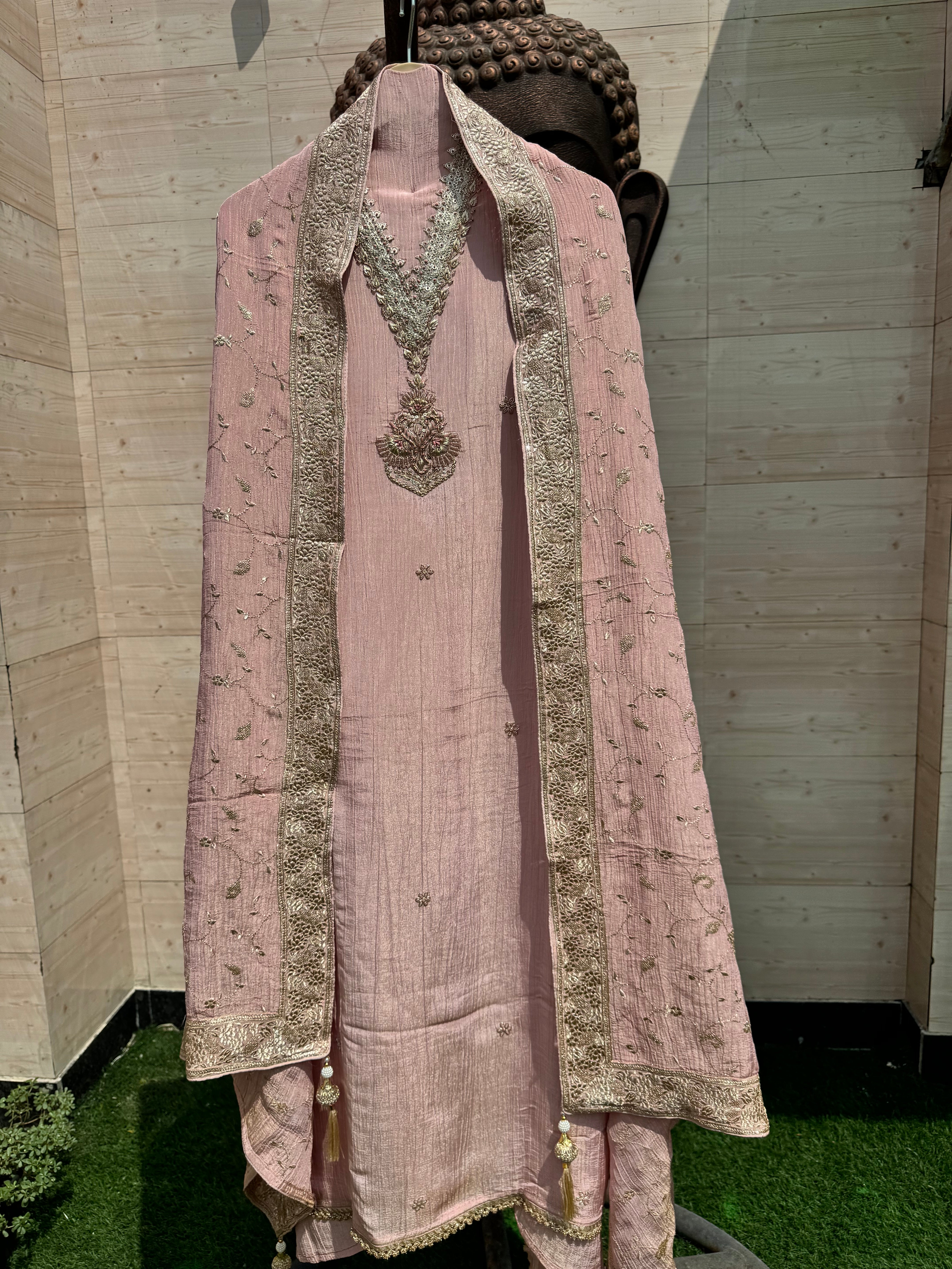 Crushed grace suit set