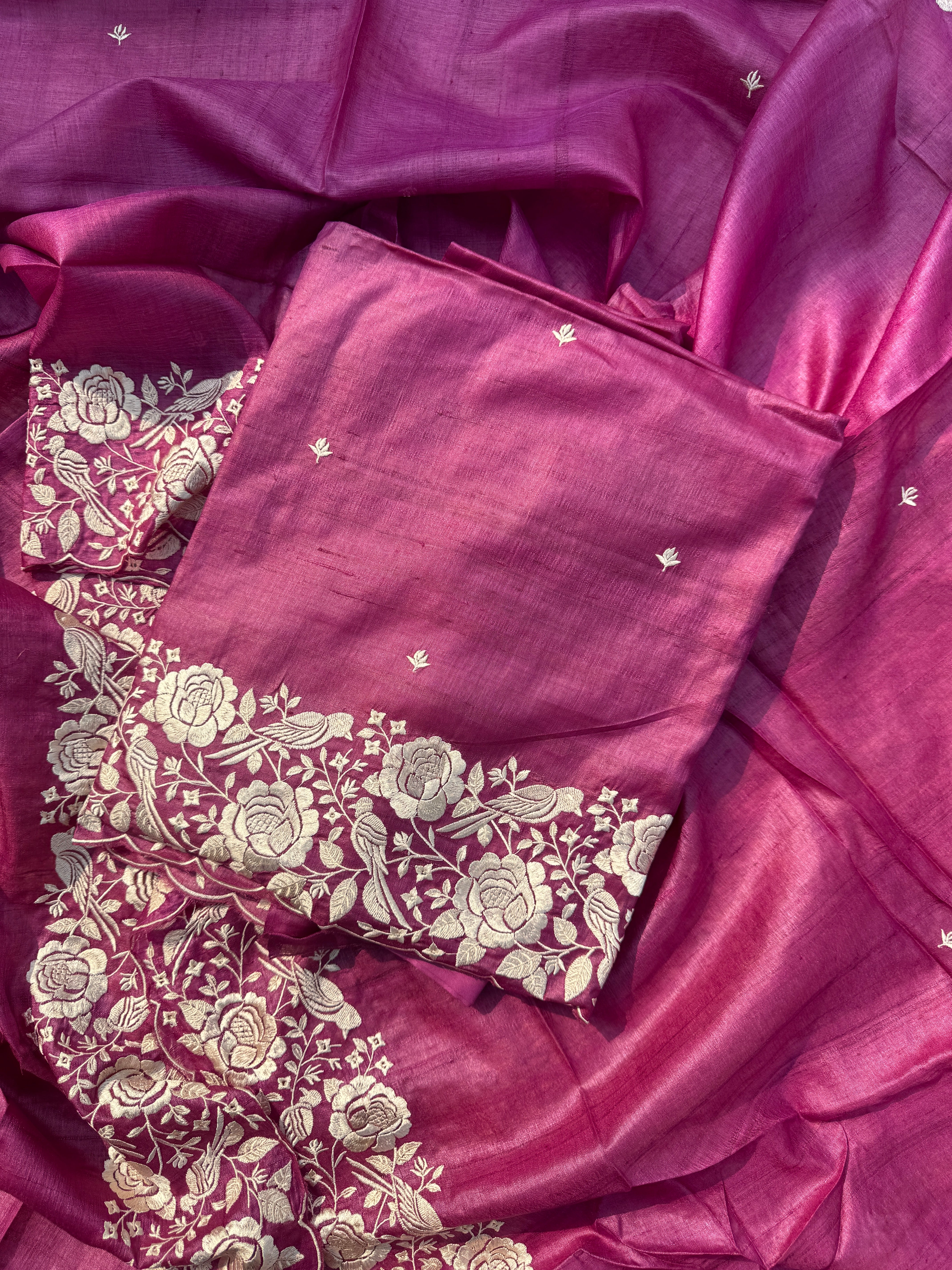 Jenika pure Tussar suit set