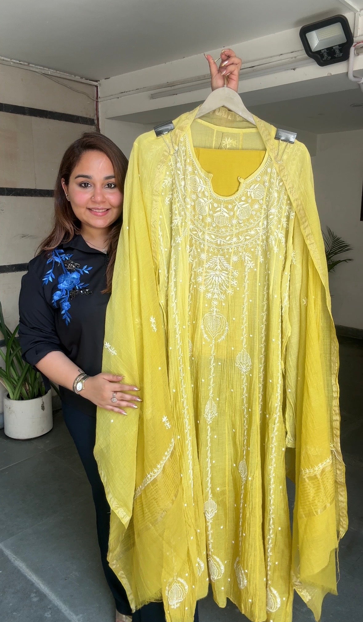 Noor pure mulmul Lucknowi Anarkali