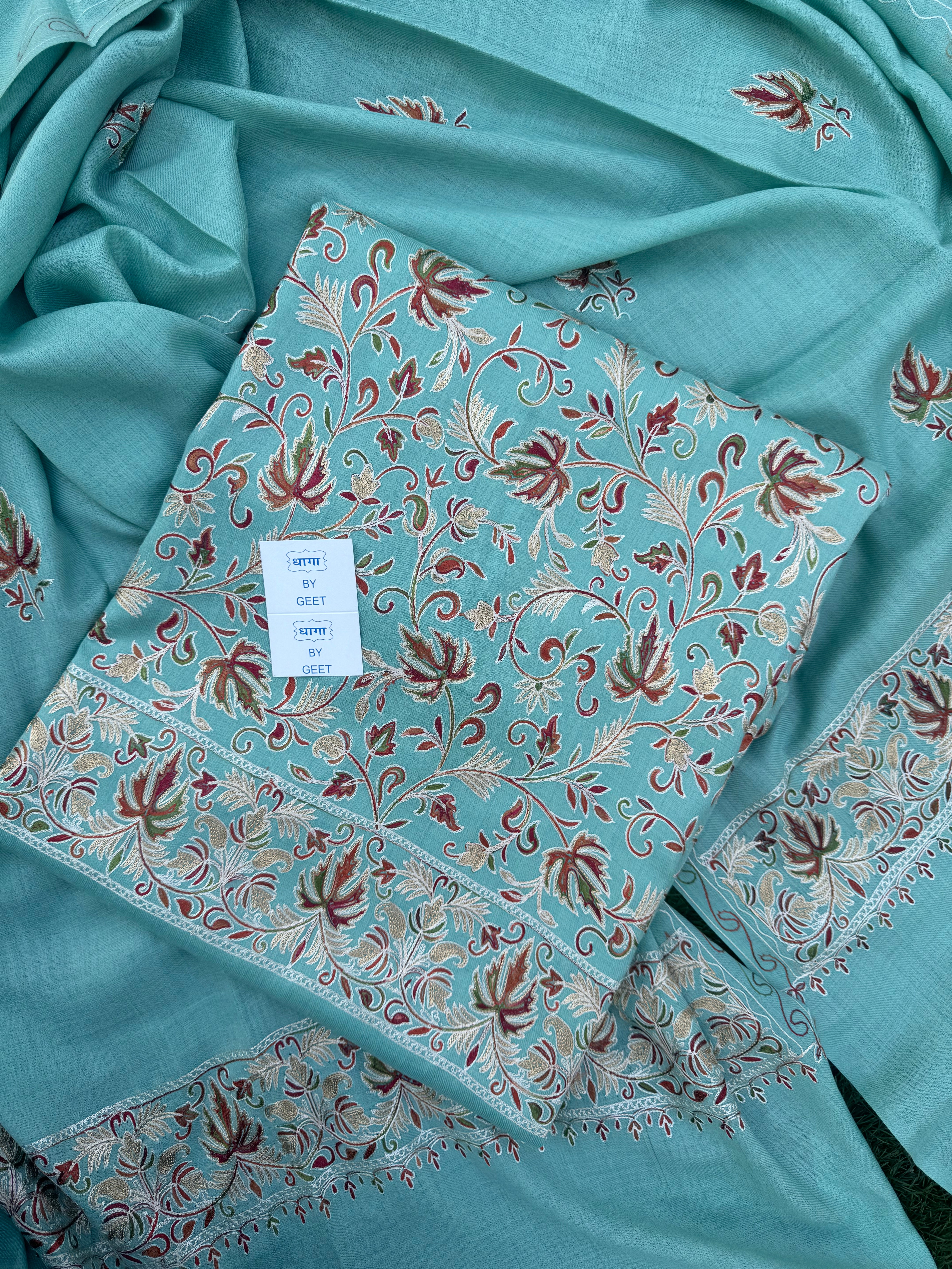 Rooh pure pashmina suit set