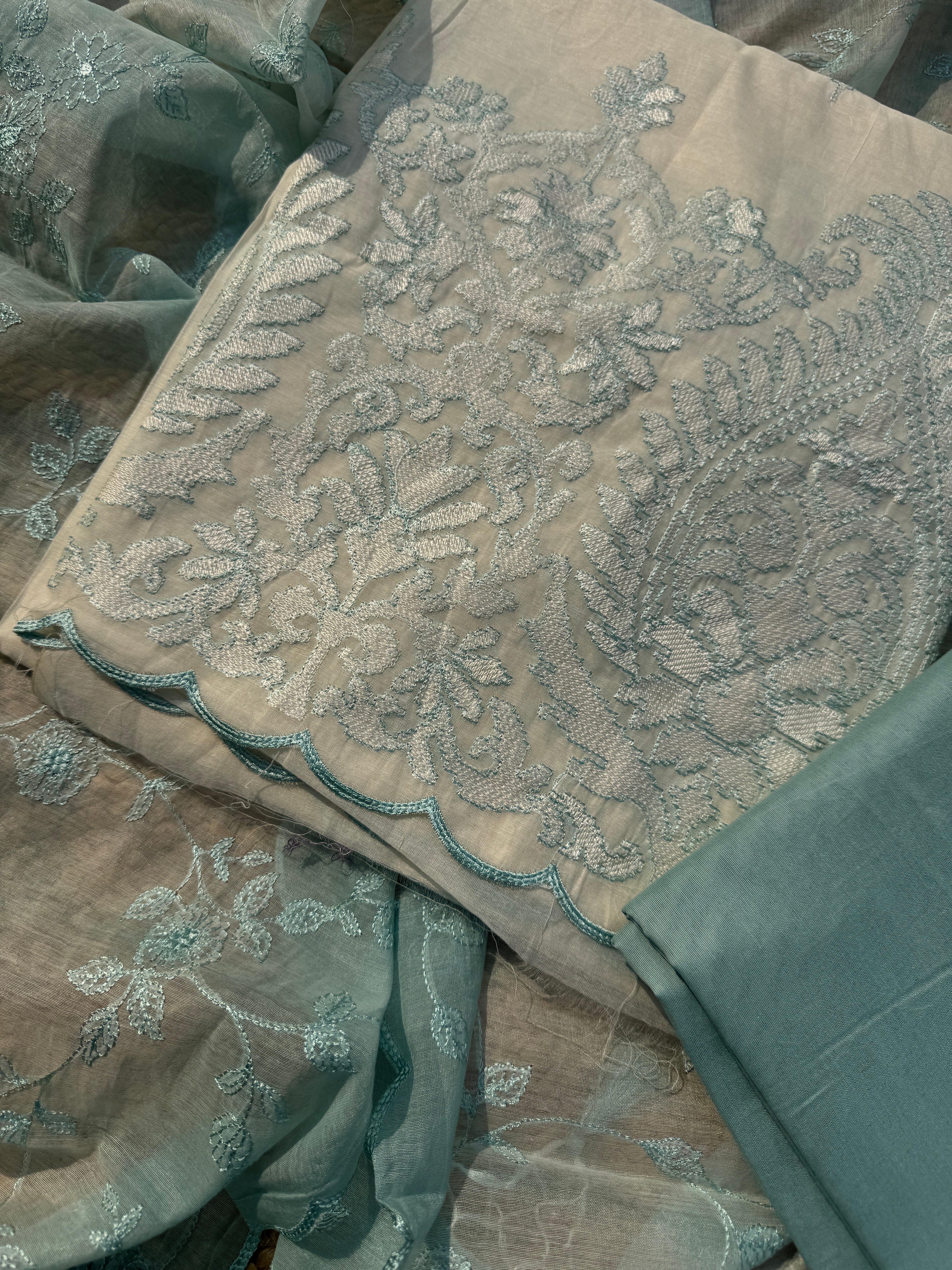 Nila pure Maheshwari suit set