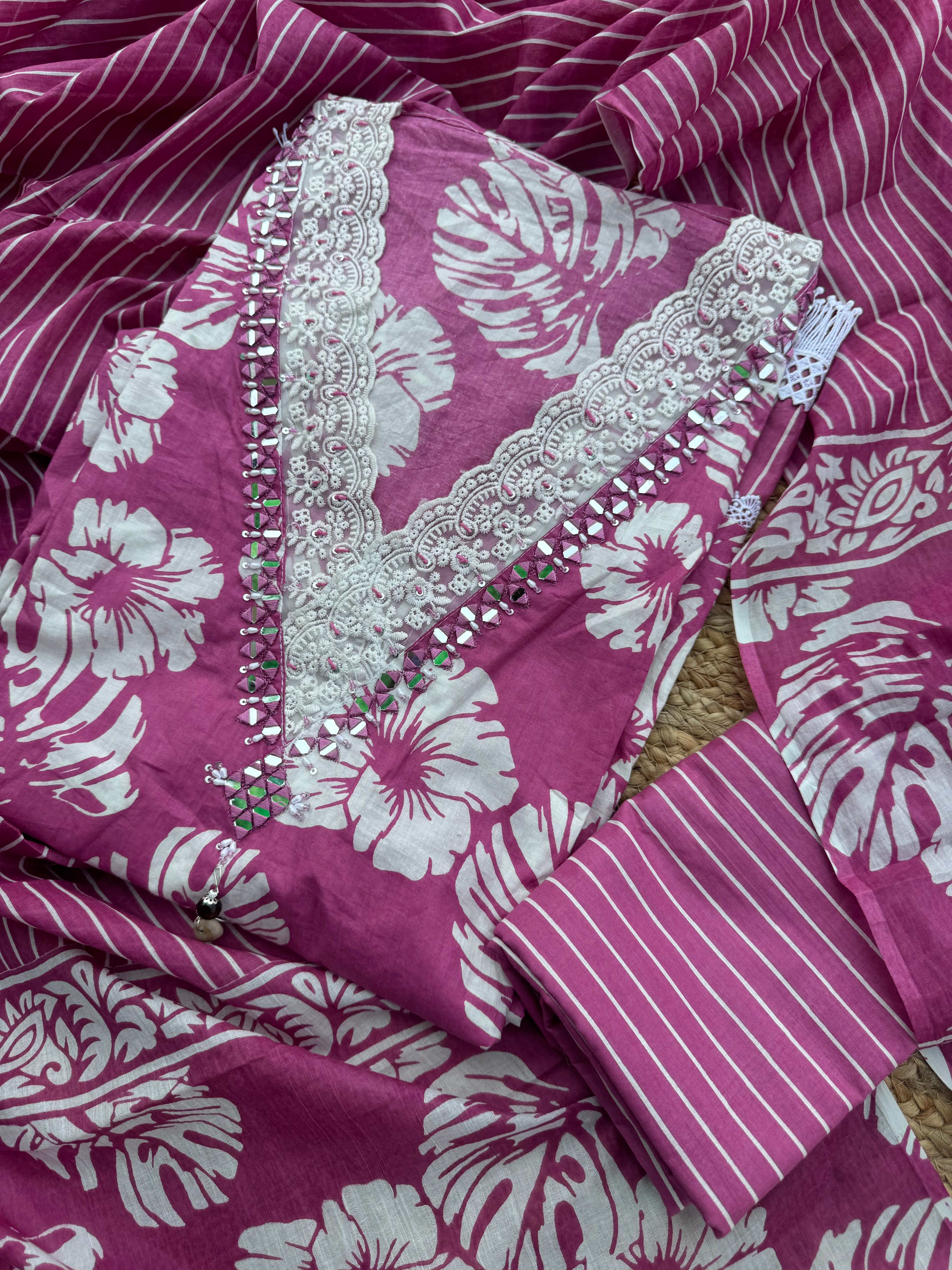 Nyra cotton suit set