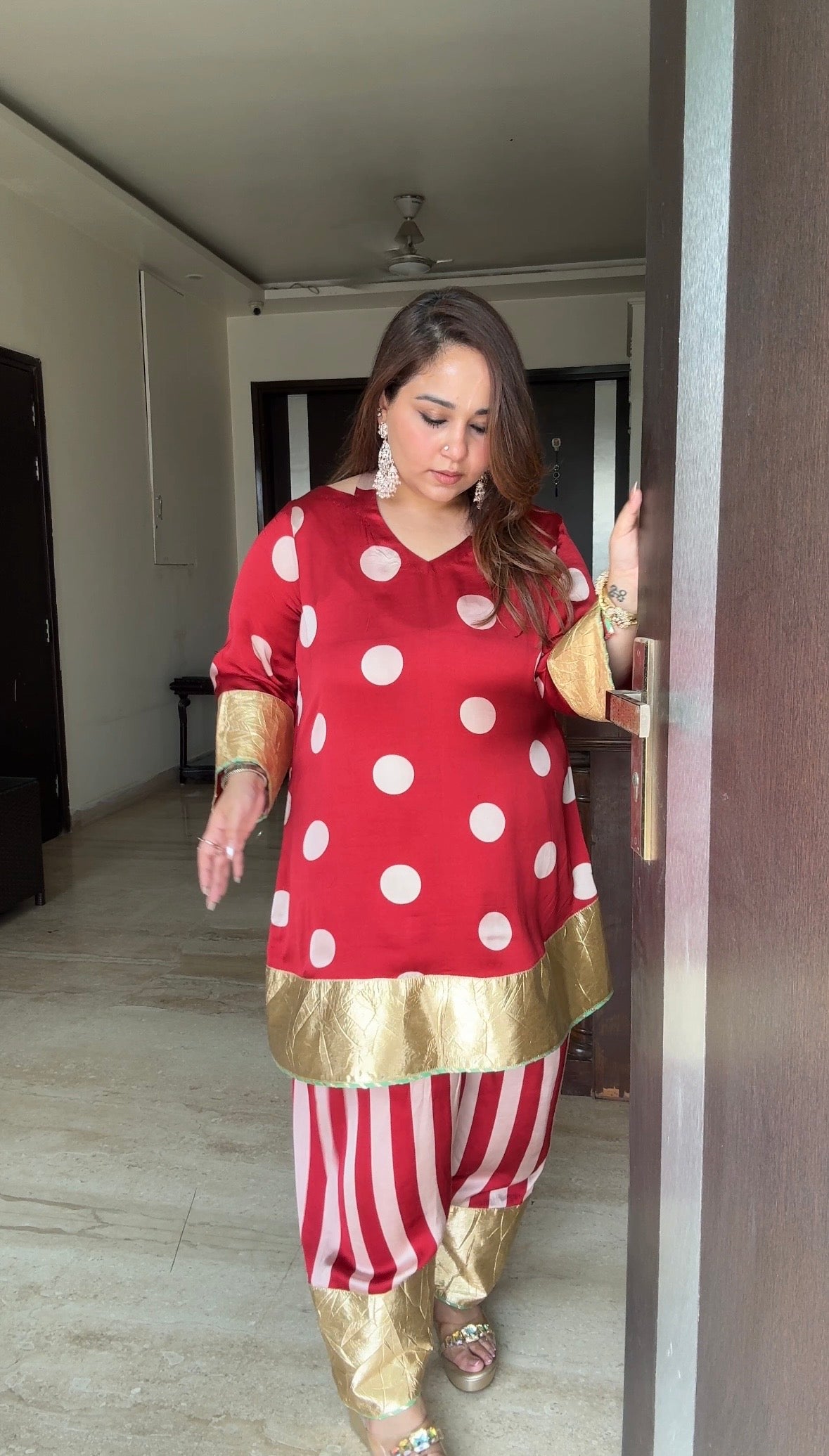 Polka modal coord set