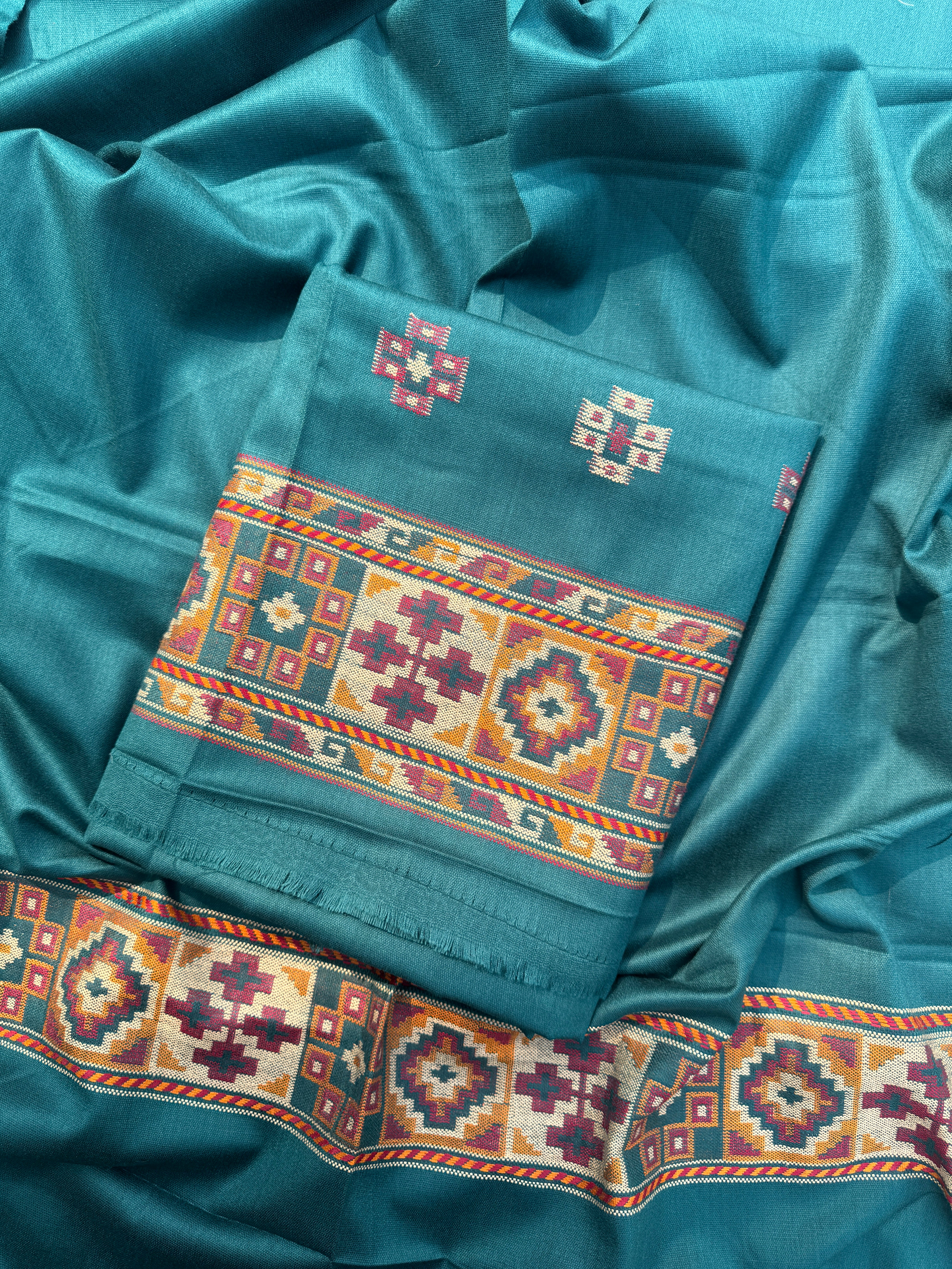 Kullu karigari pashmina suit set