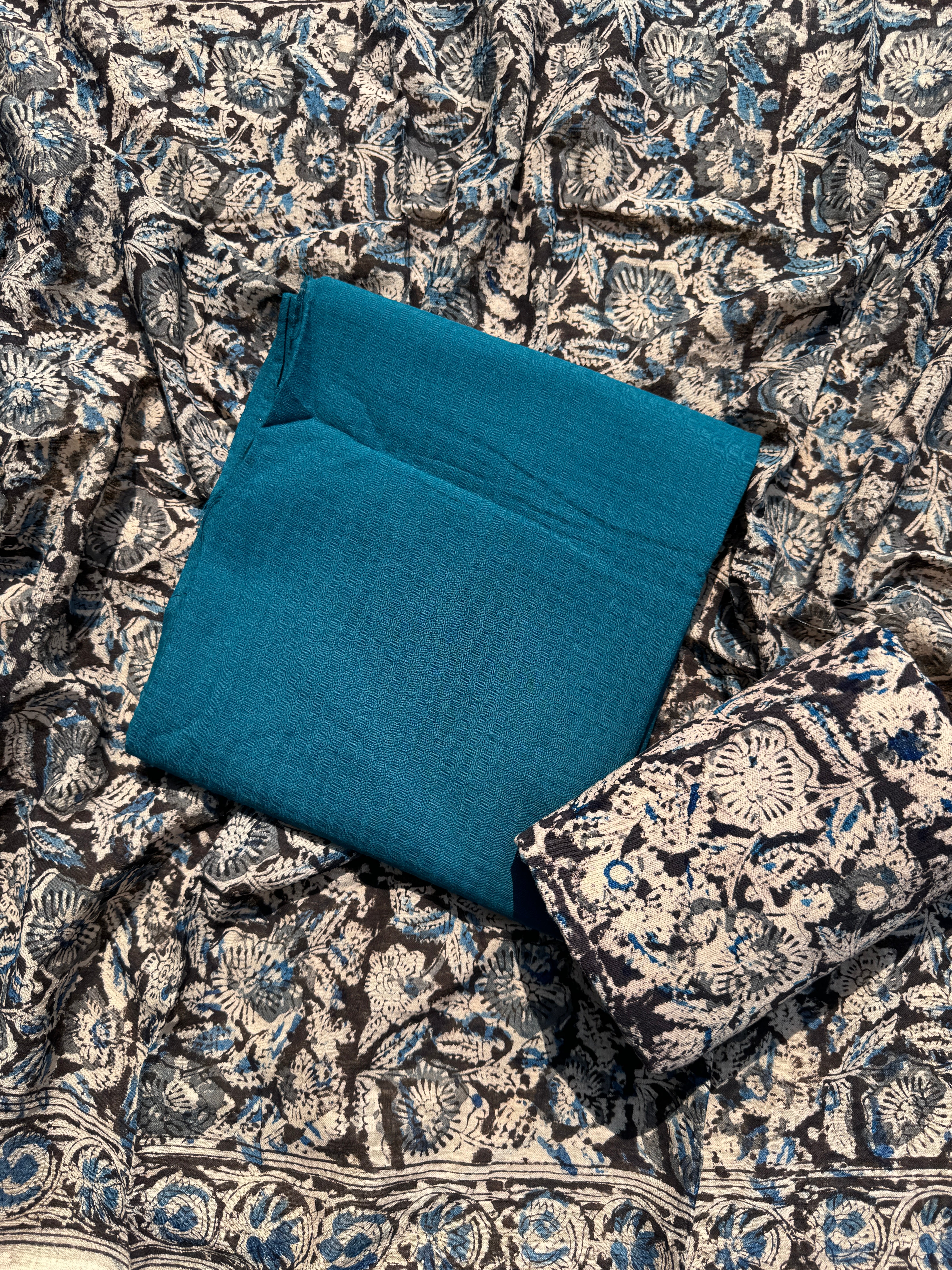 Ajrakh pure cotton suit set