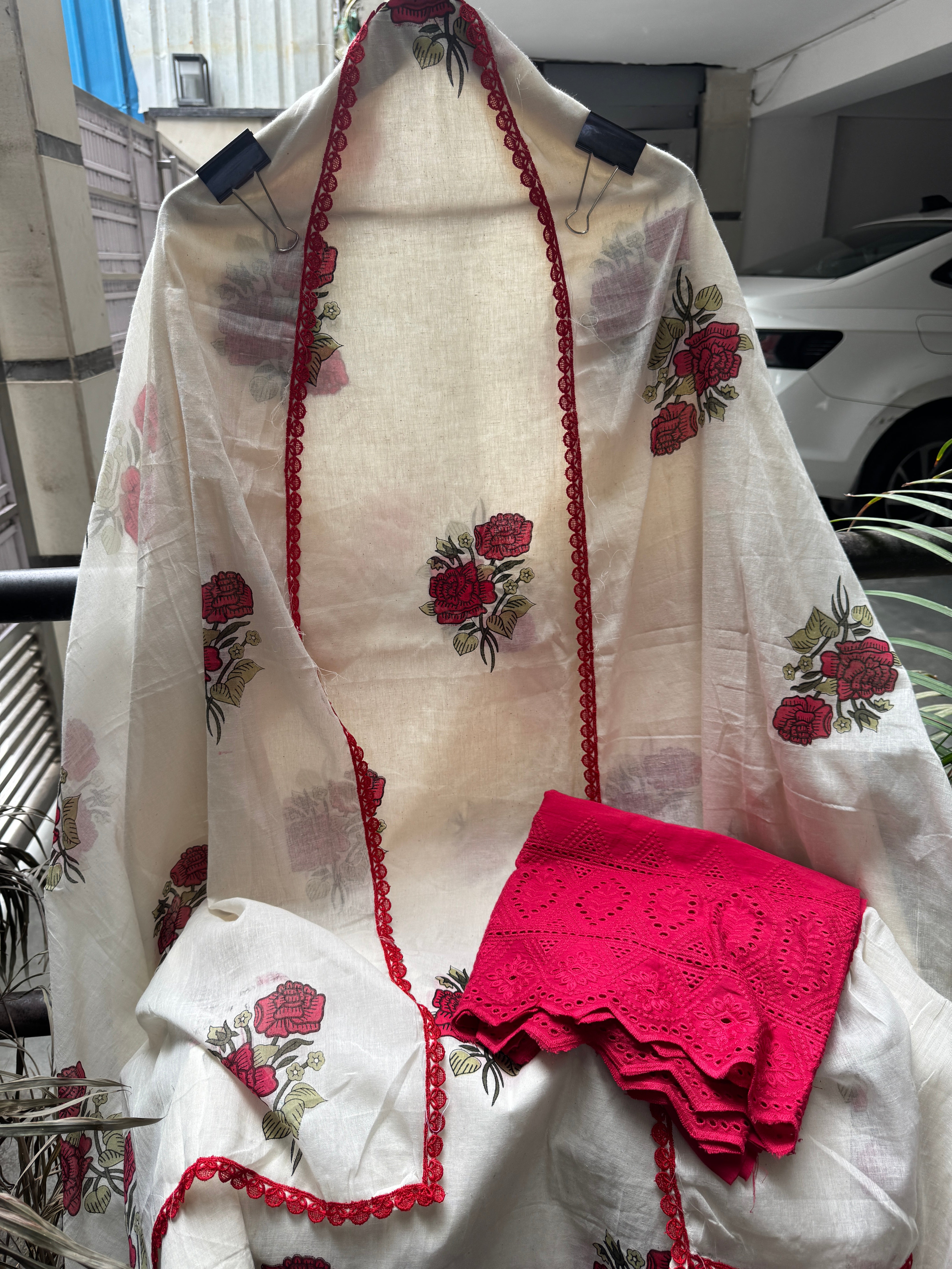 Rose cotton suit set