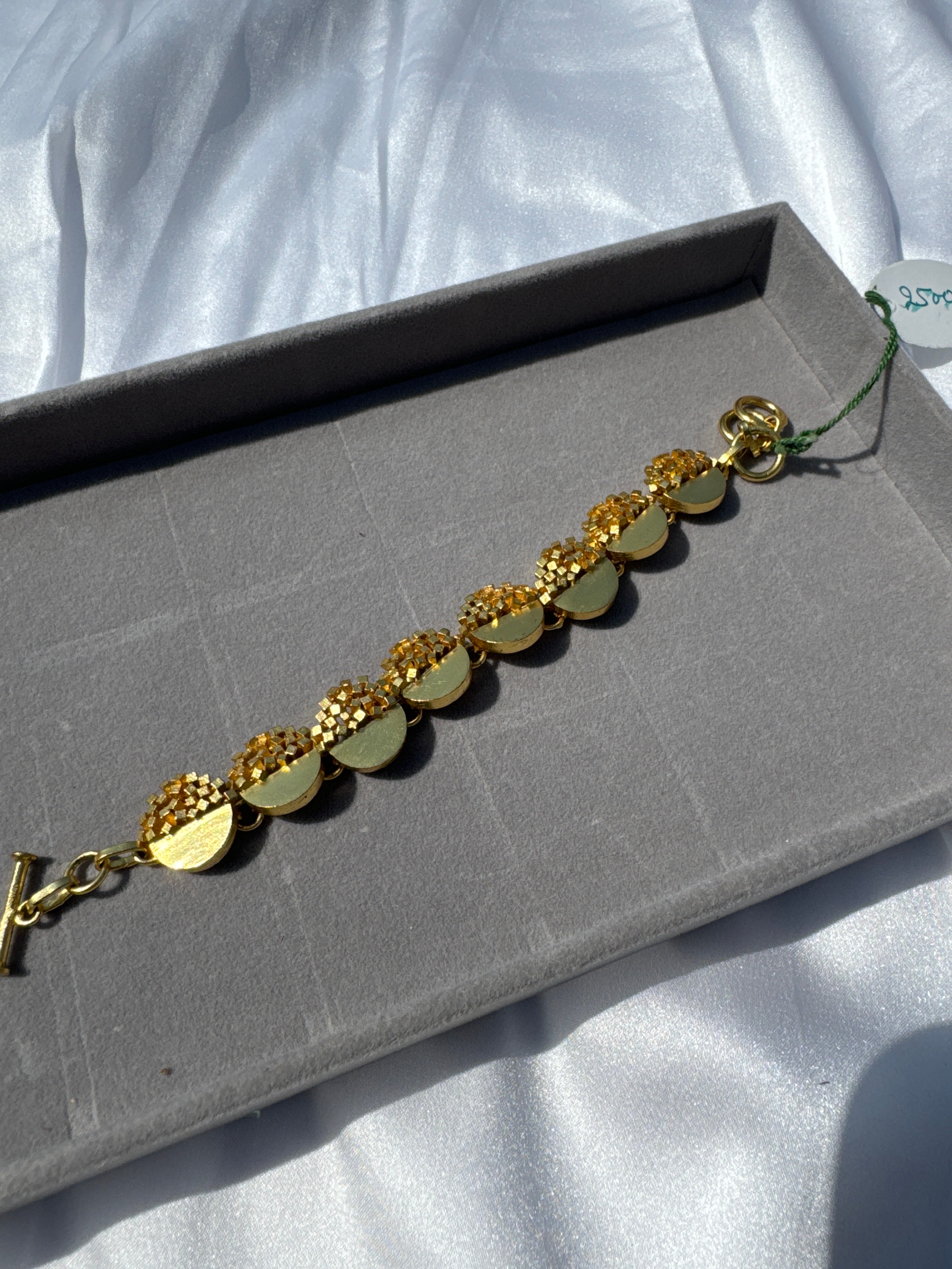 Brass moon bracelet
