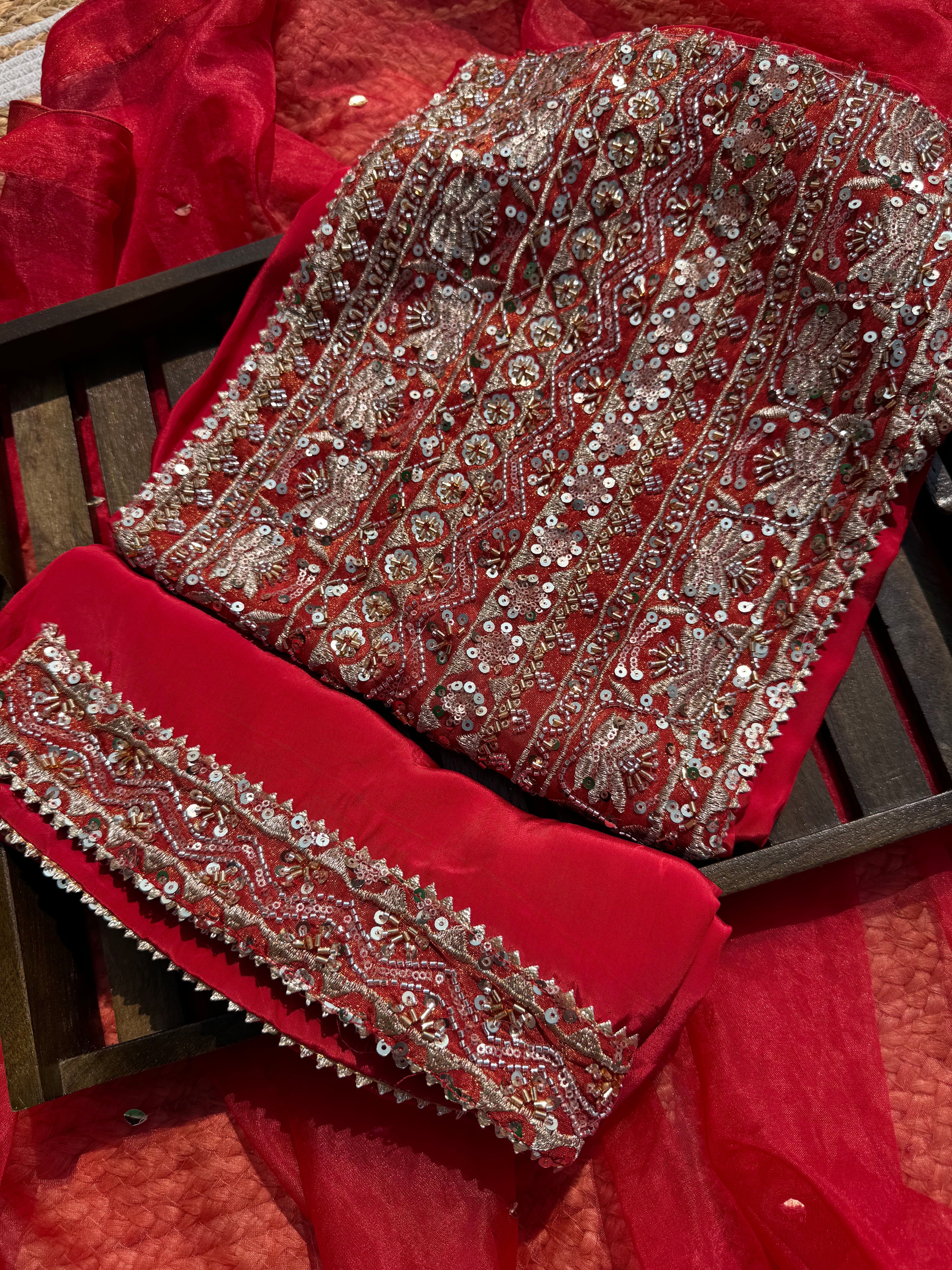 Sitara pure crepe suit set