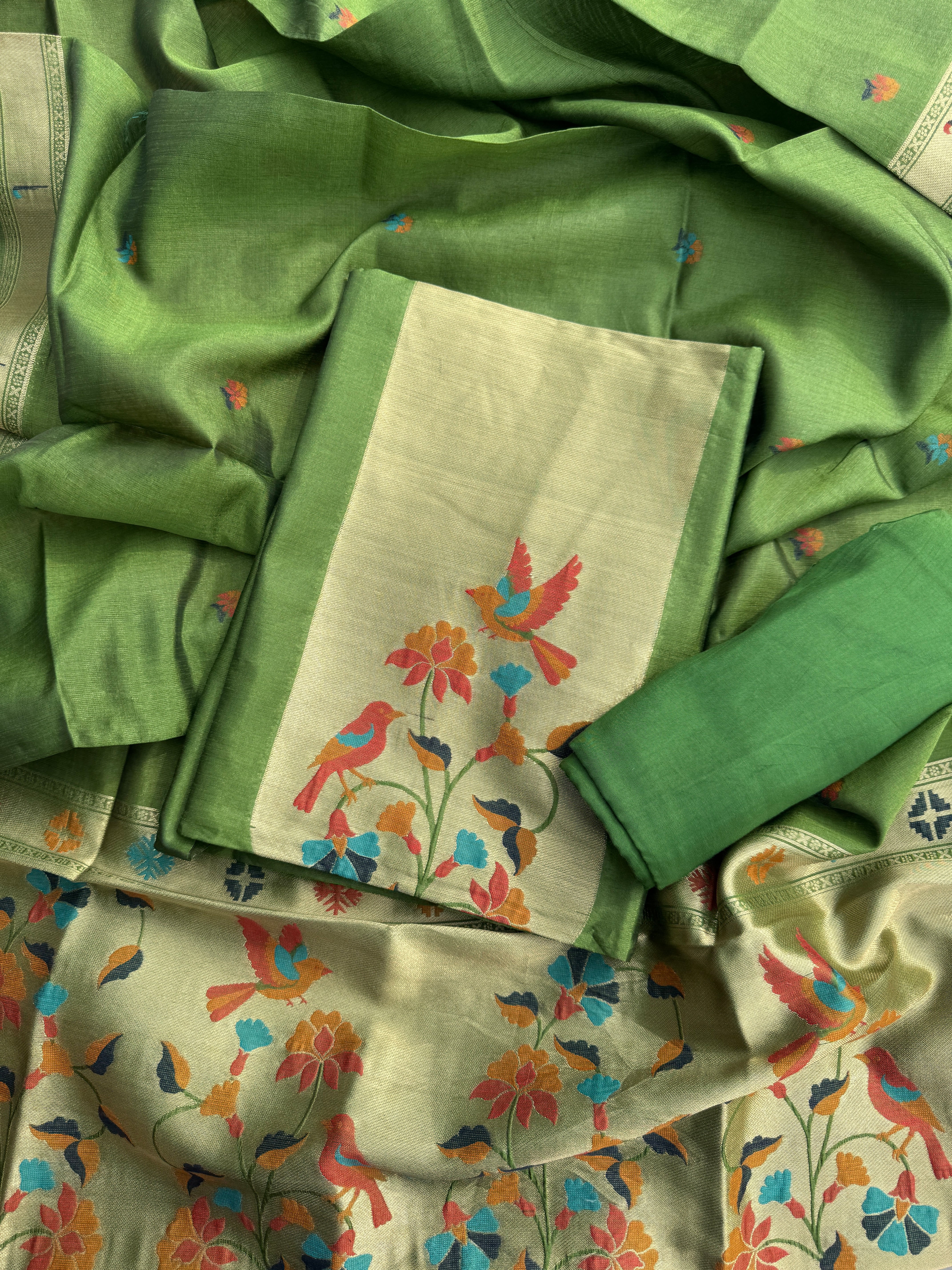 Pakhi paithani suit set