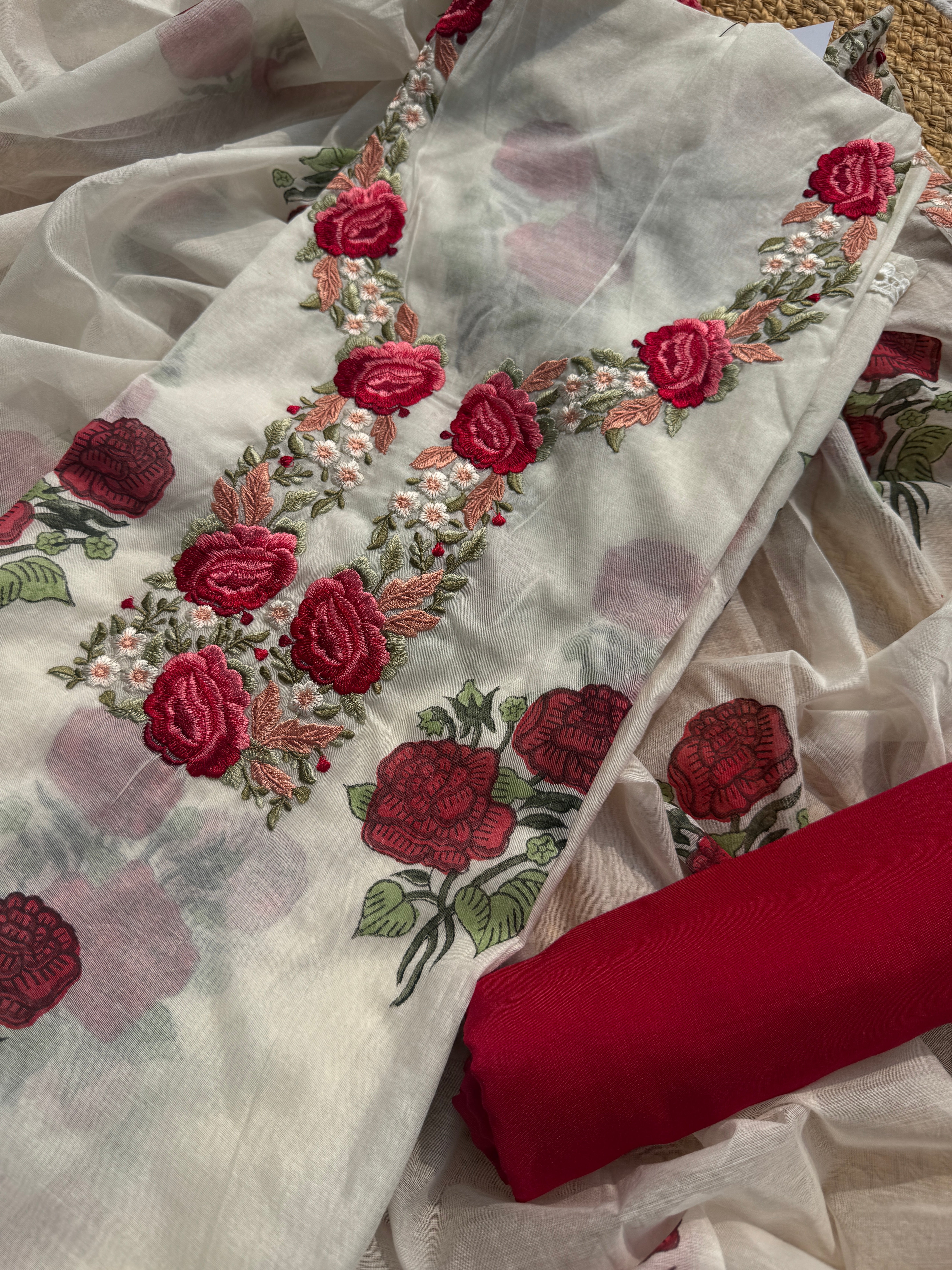 Rose mul suit set
