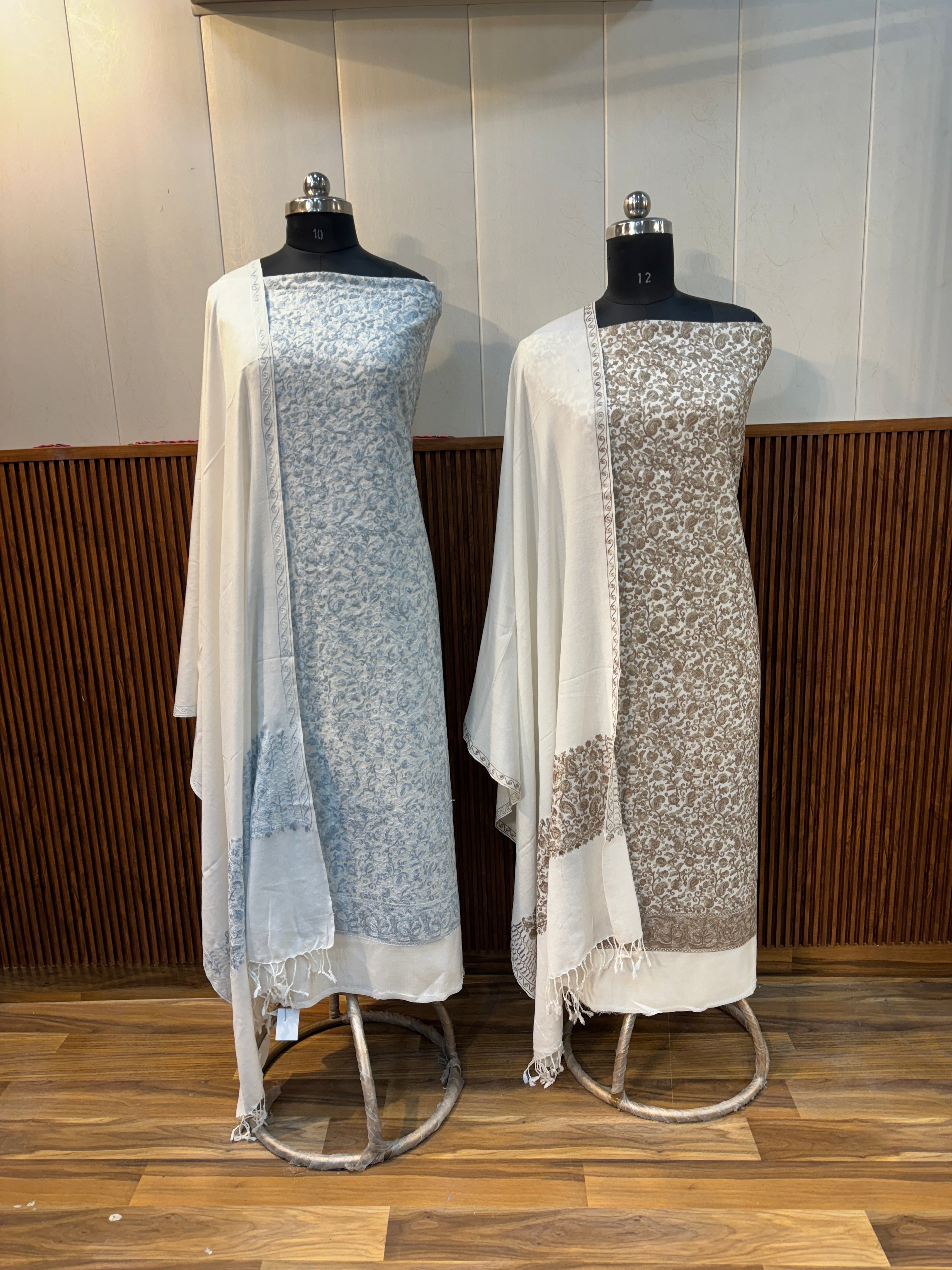 Zaffran pure pashmina suit set