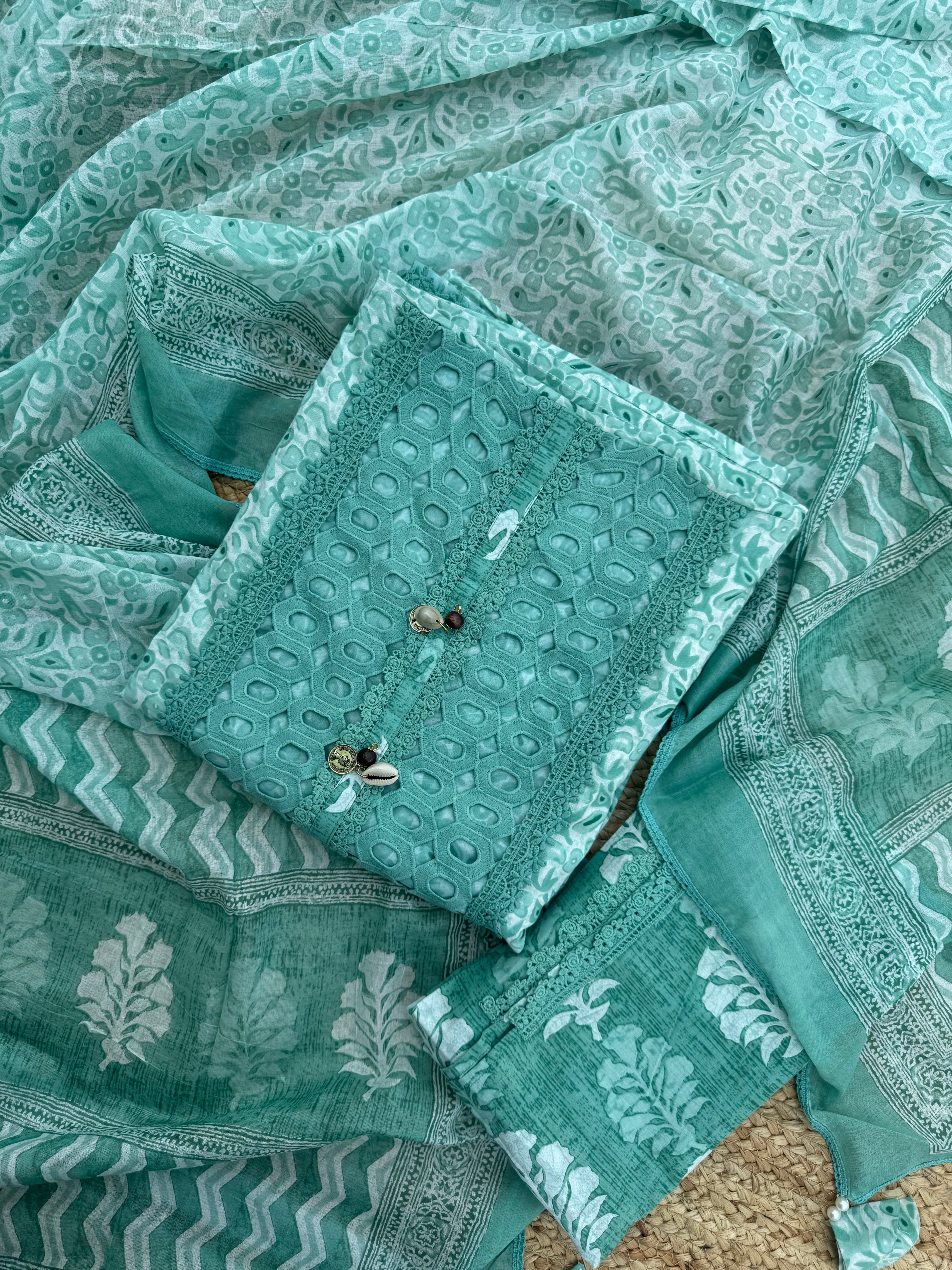 Aria Mulmul cotton suit set