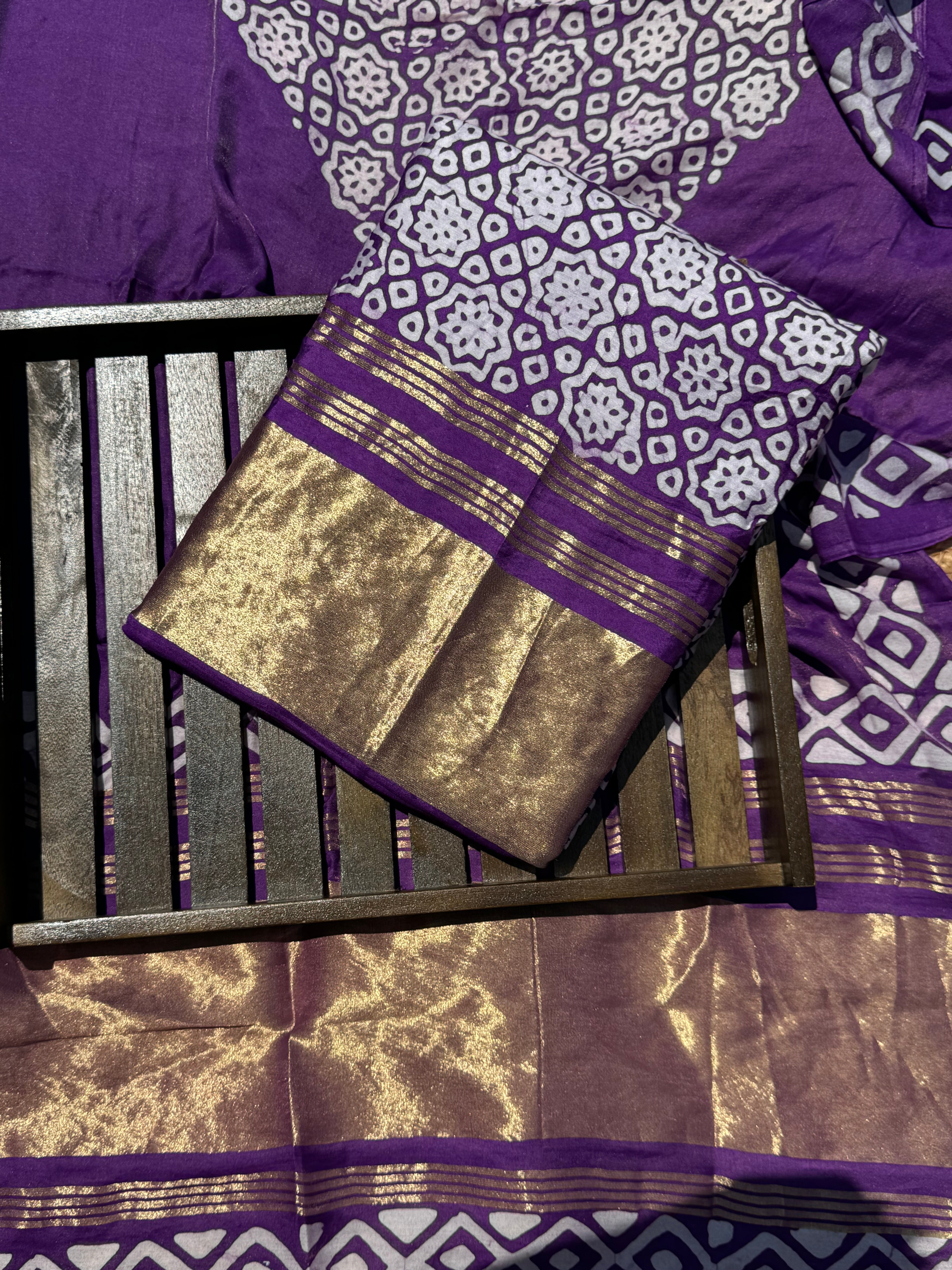 Sunehri modal cotton suit set