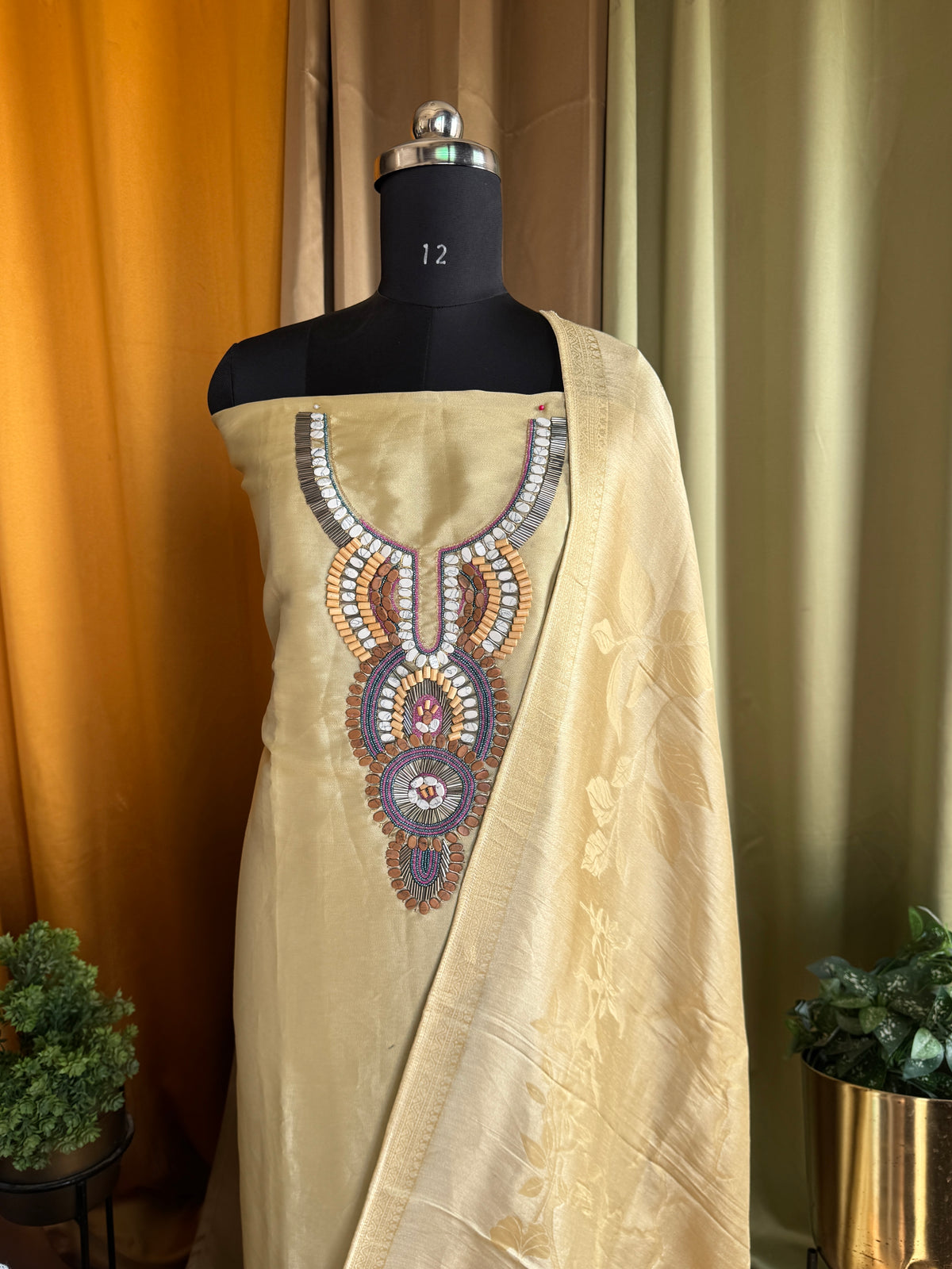 Ina silk suit set