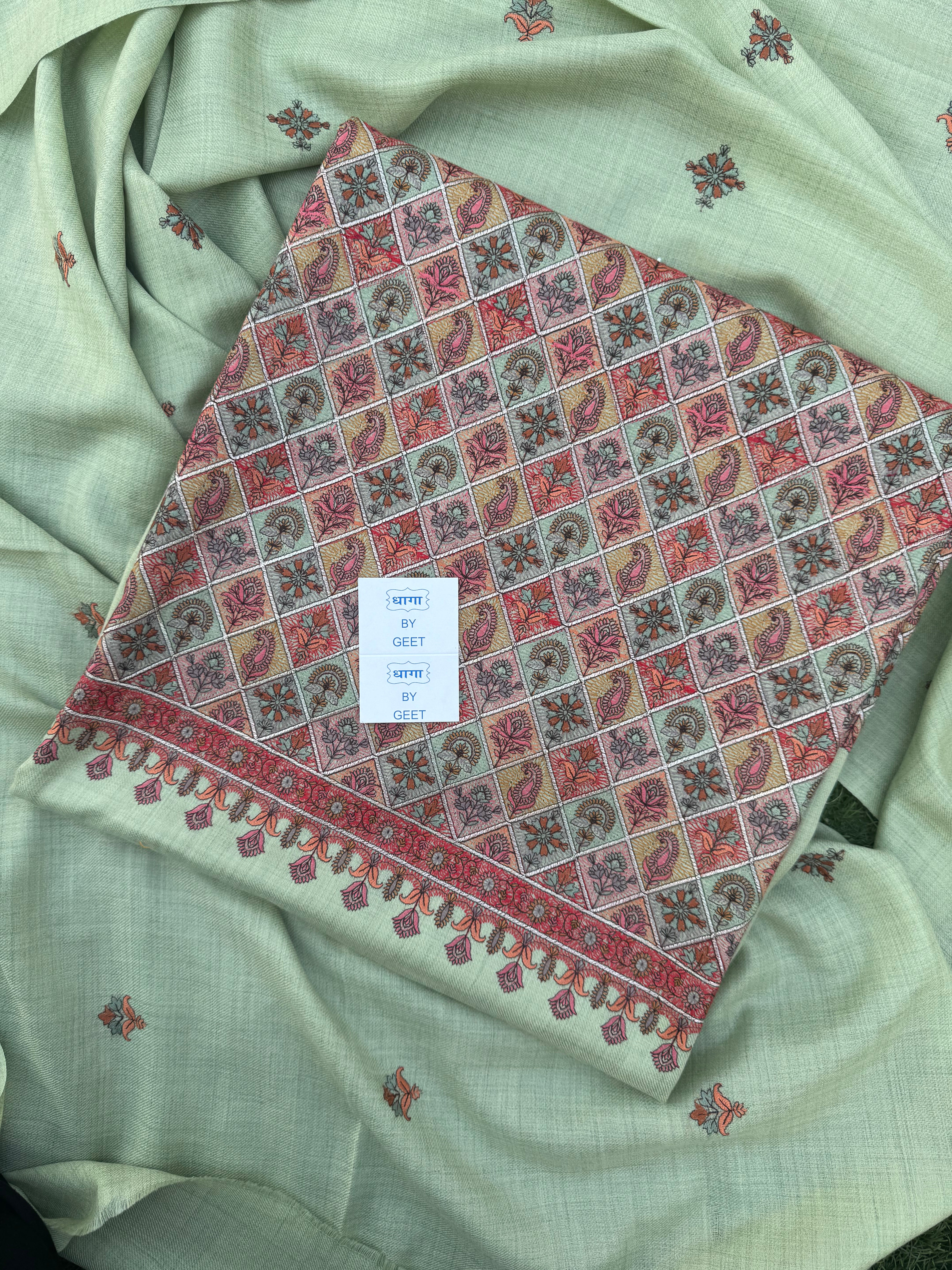 Aarna pure pashmina suit set