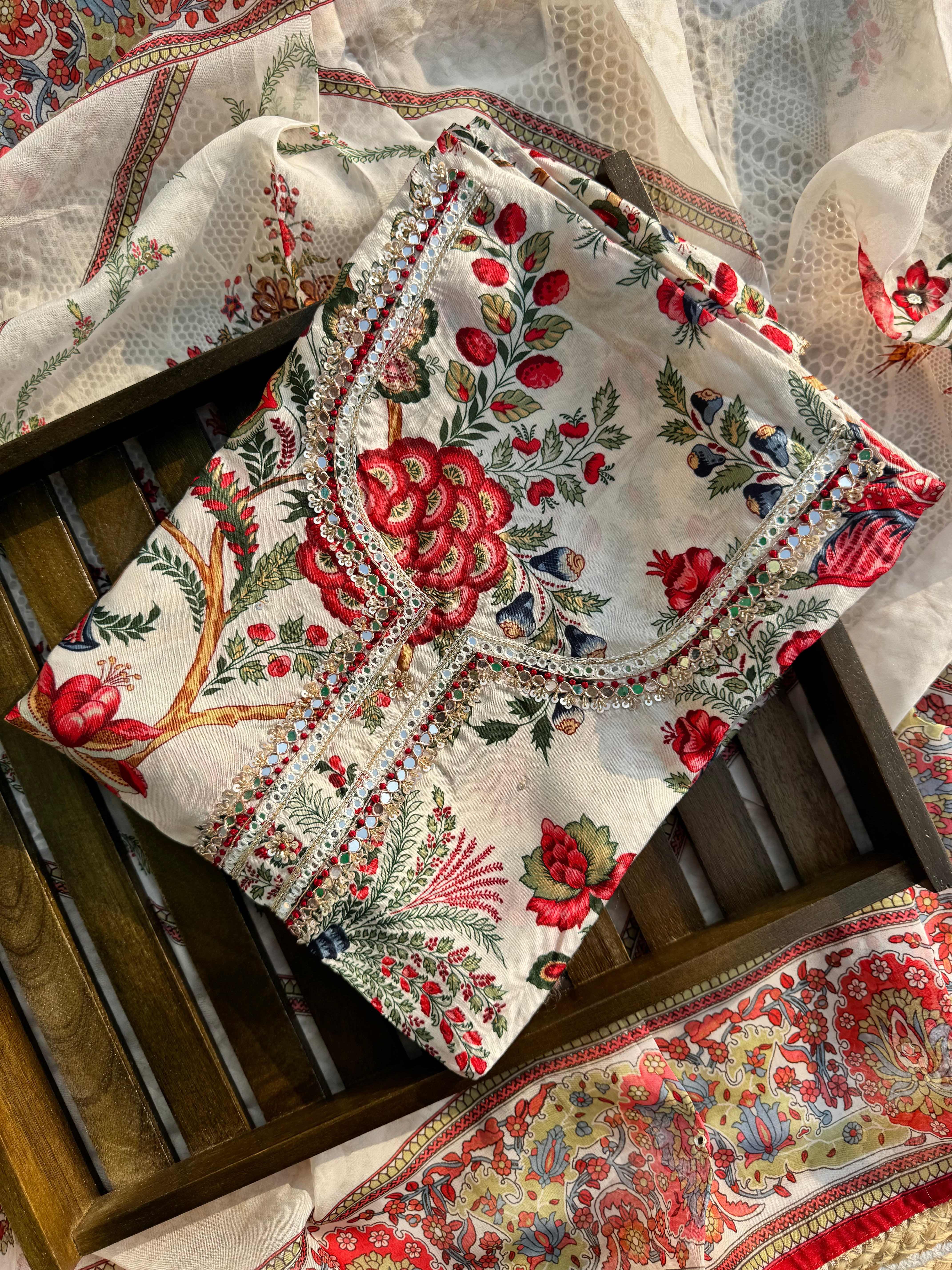 Bagh muslin silk suit set