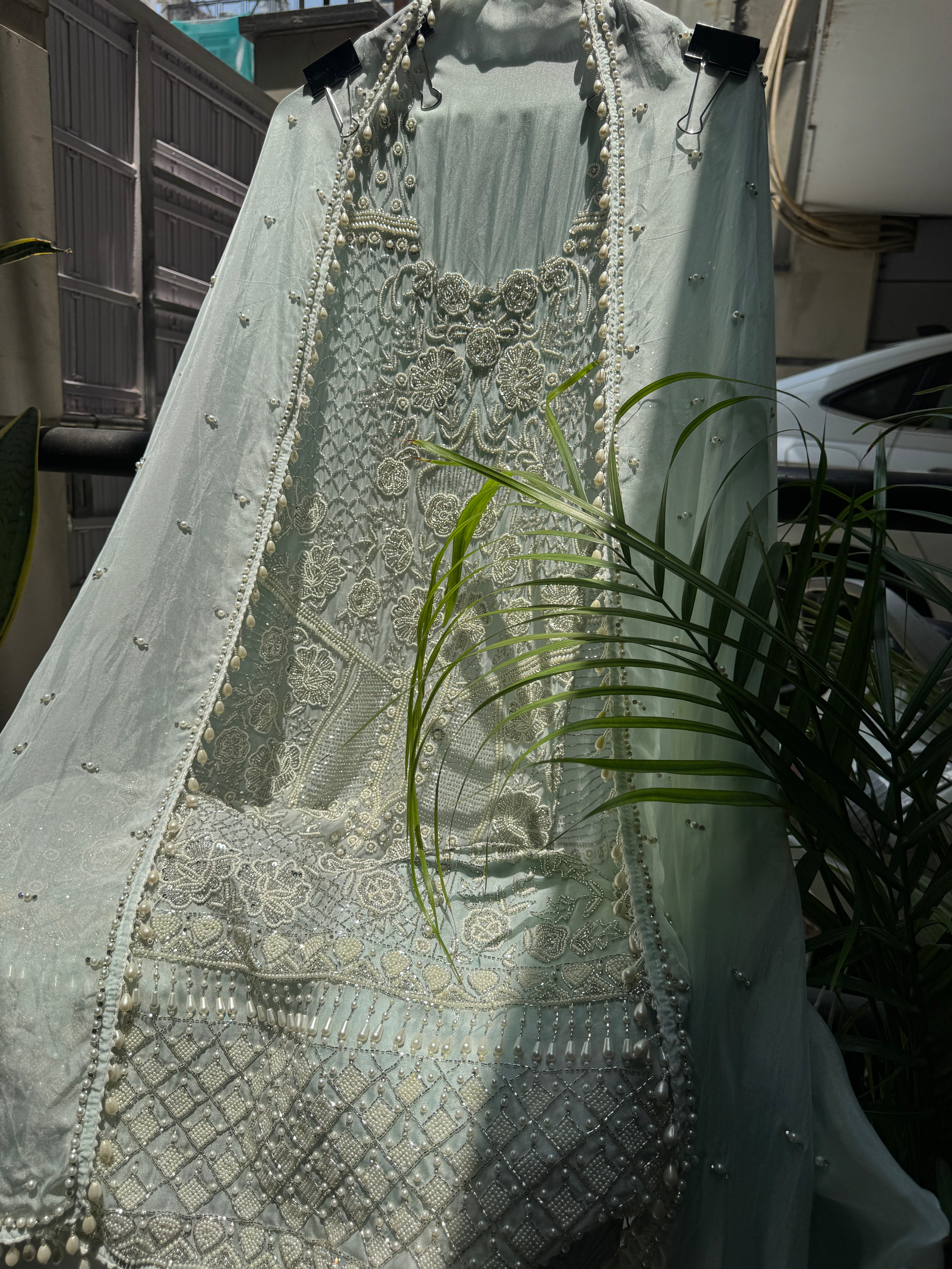 Pearl heirloom suit set