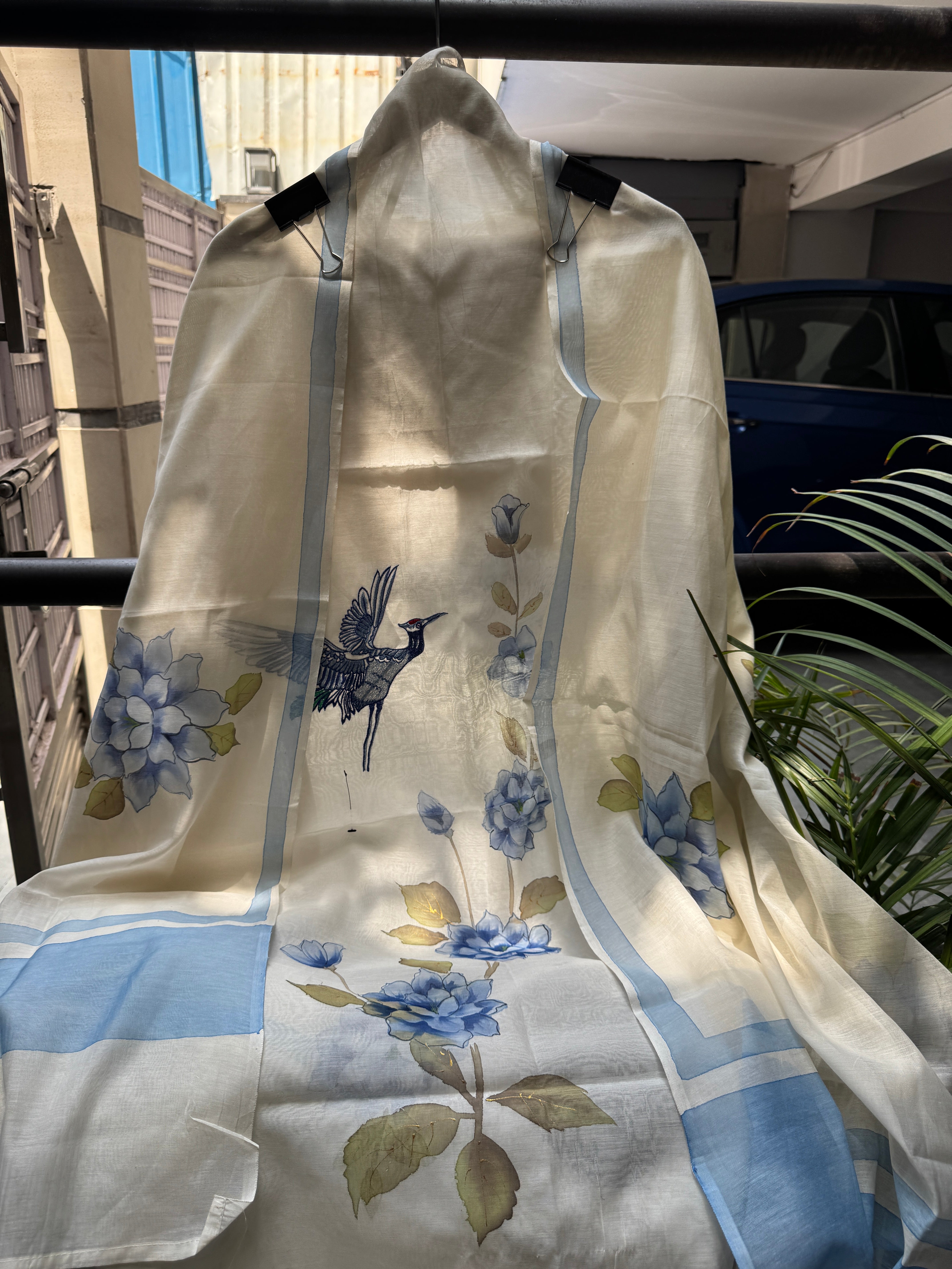 Ivory & sky pure mul suit set