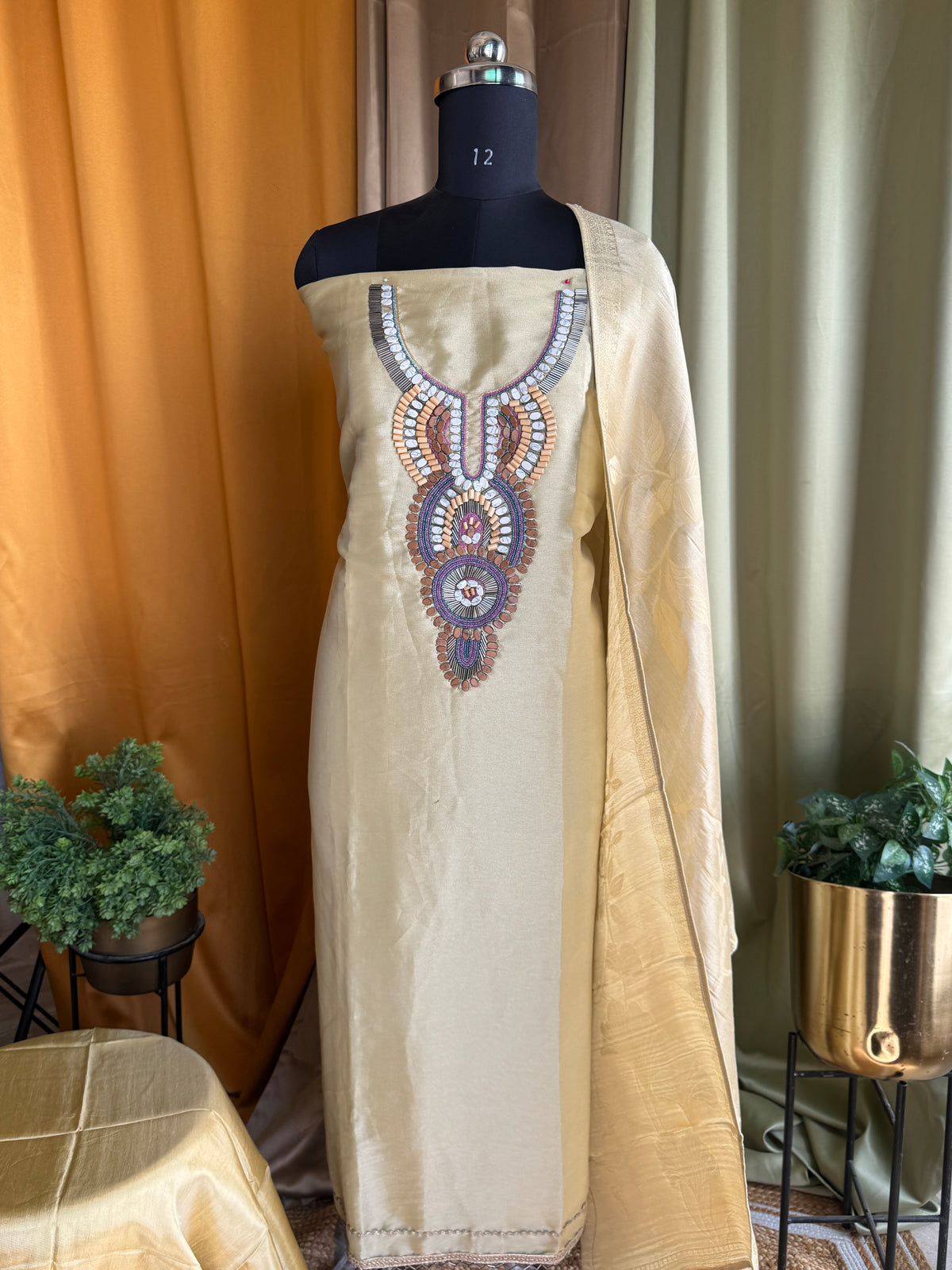 Ina silk suit set