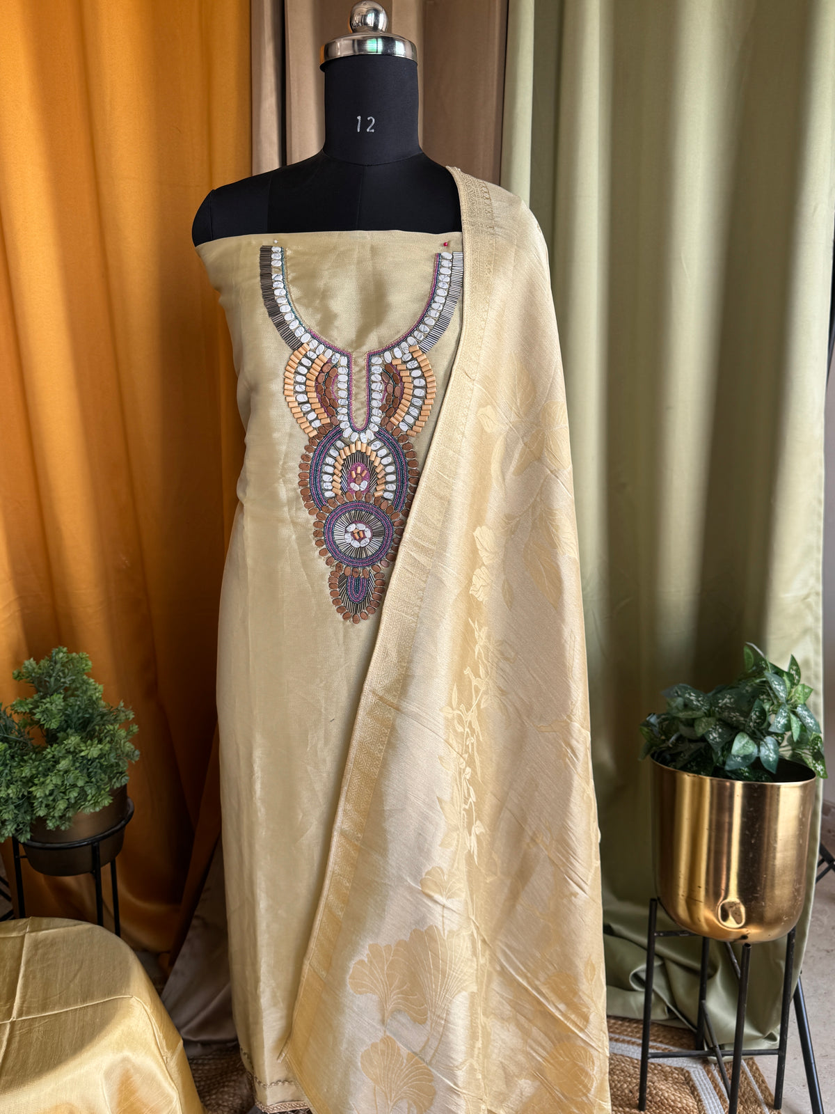 Ina silk suit set