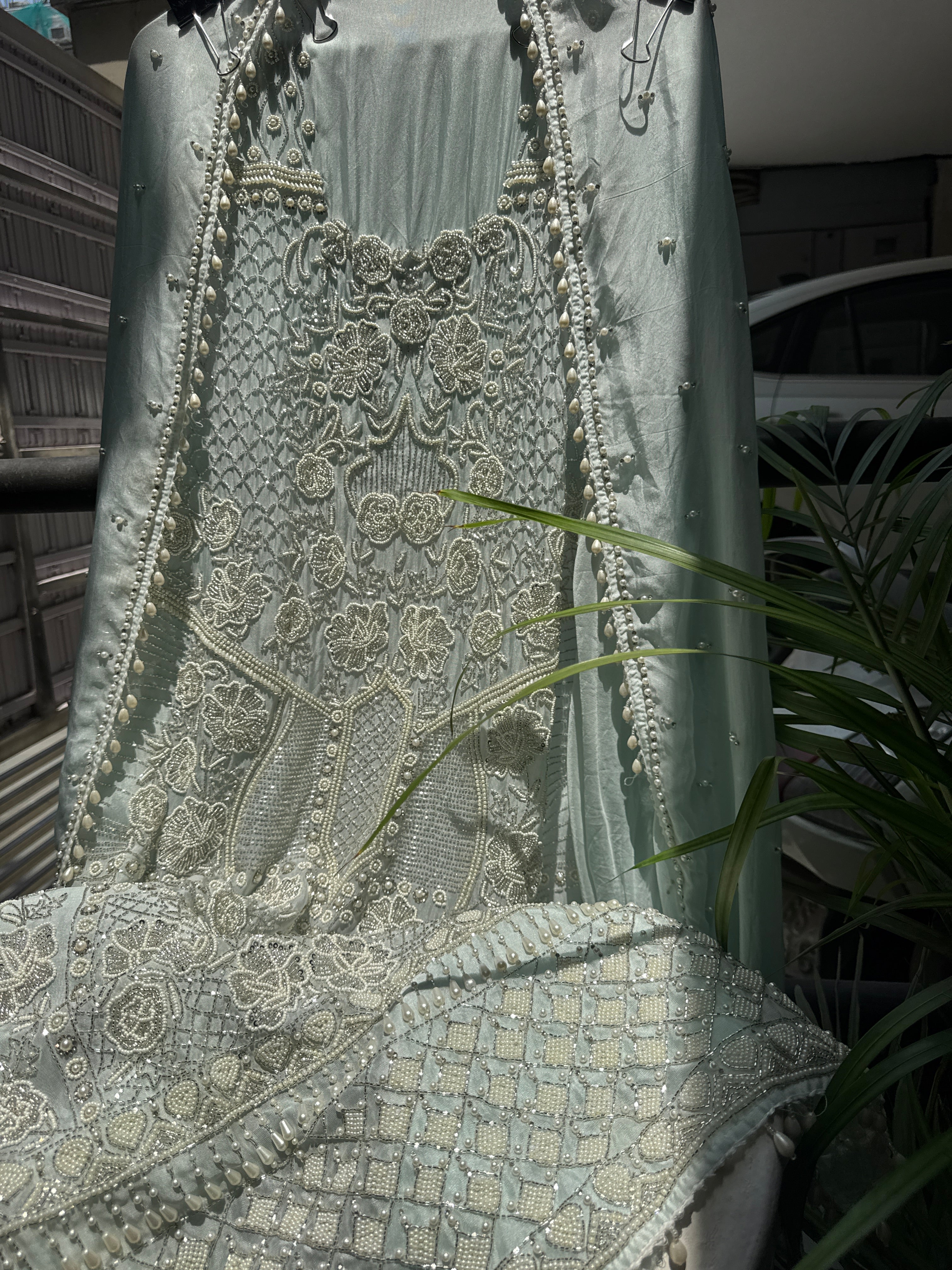 Pearl heirloom suit set
