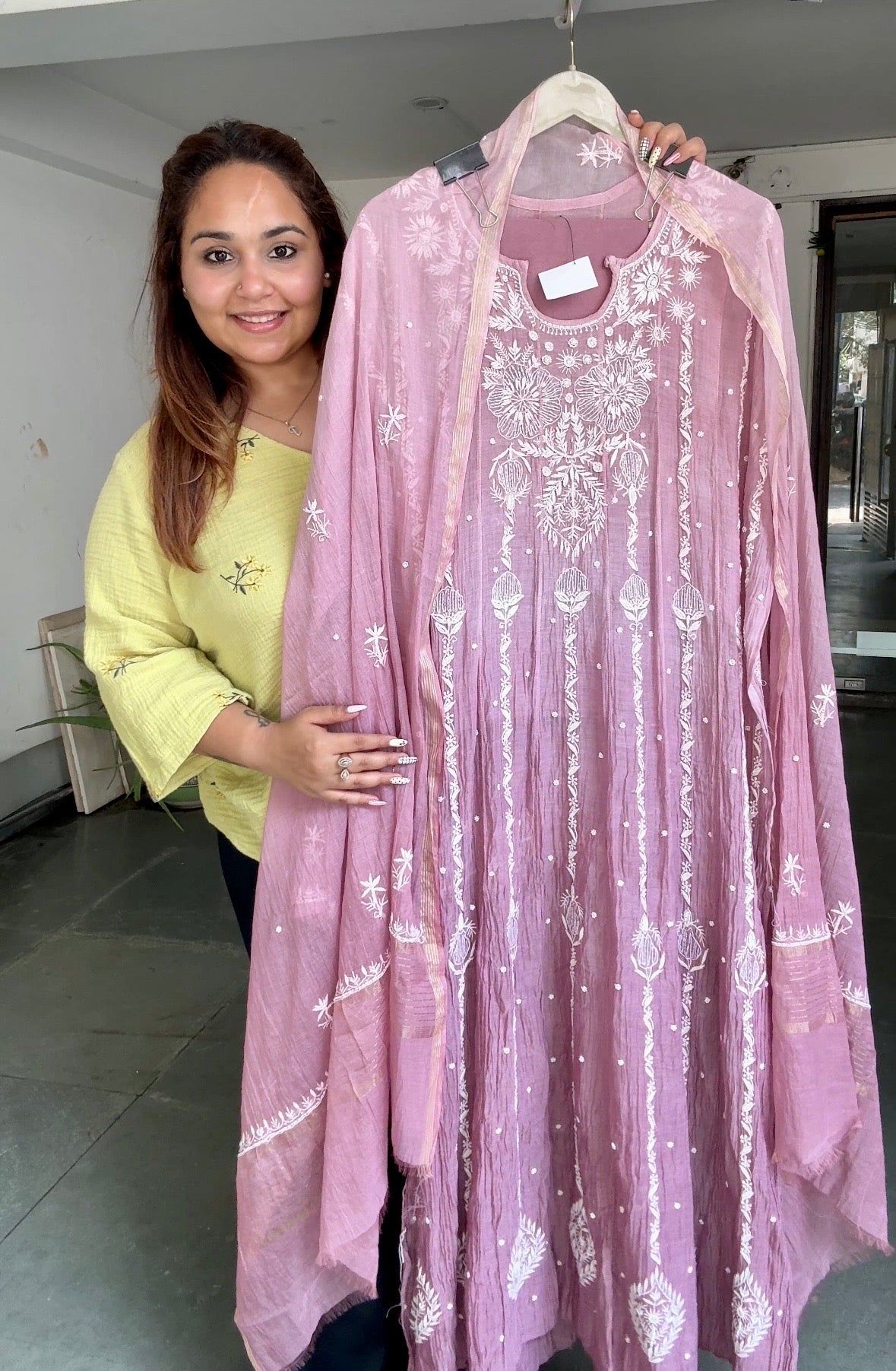 Niha Lucknowi Anarkali set