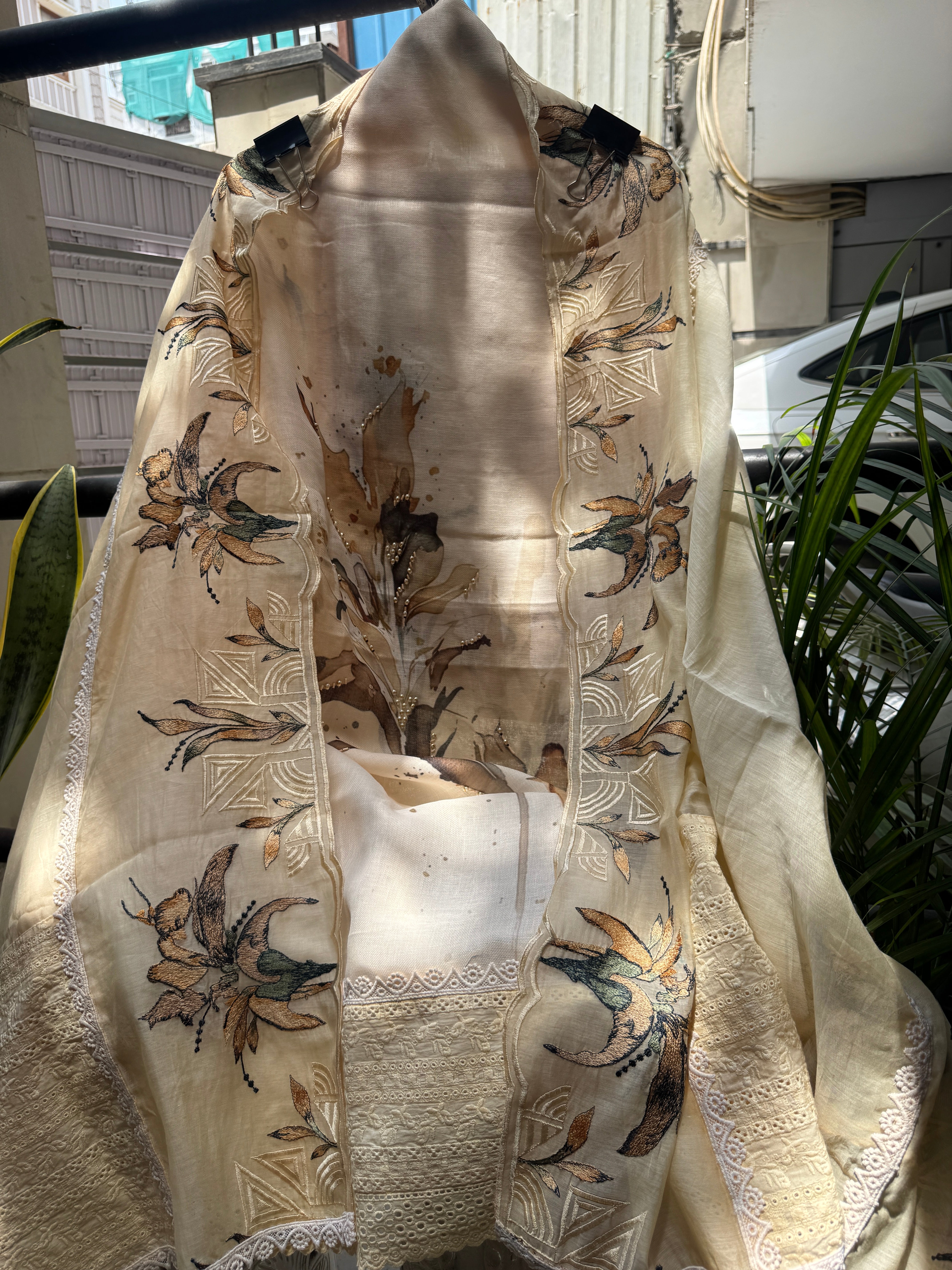 Meher linen suit set