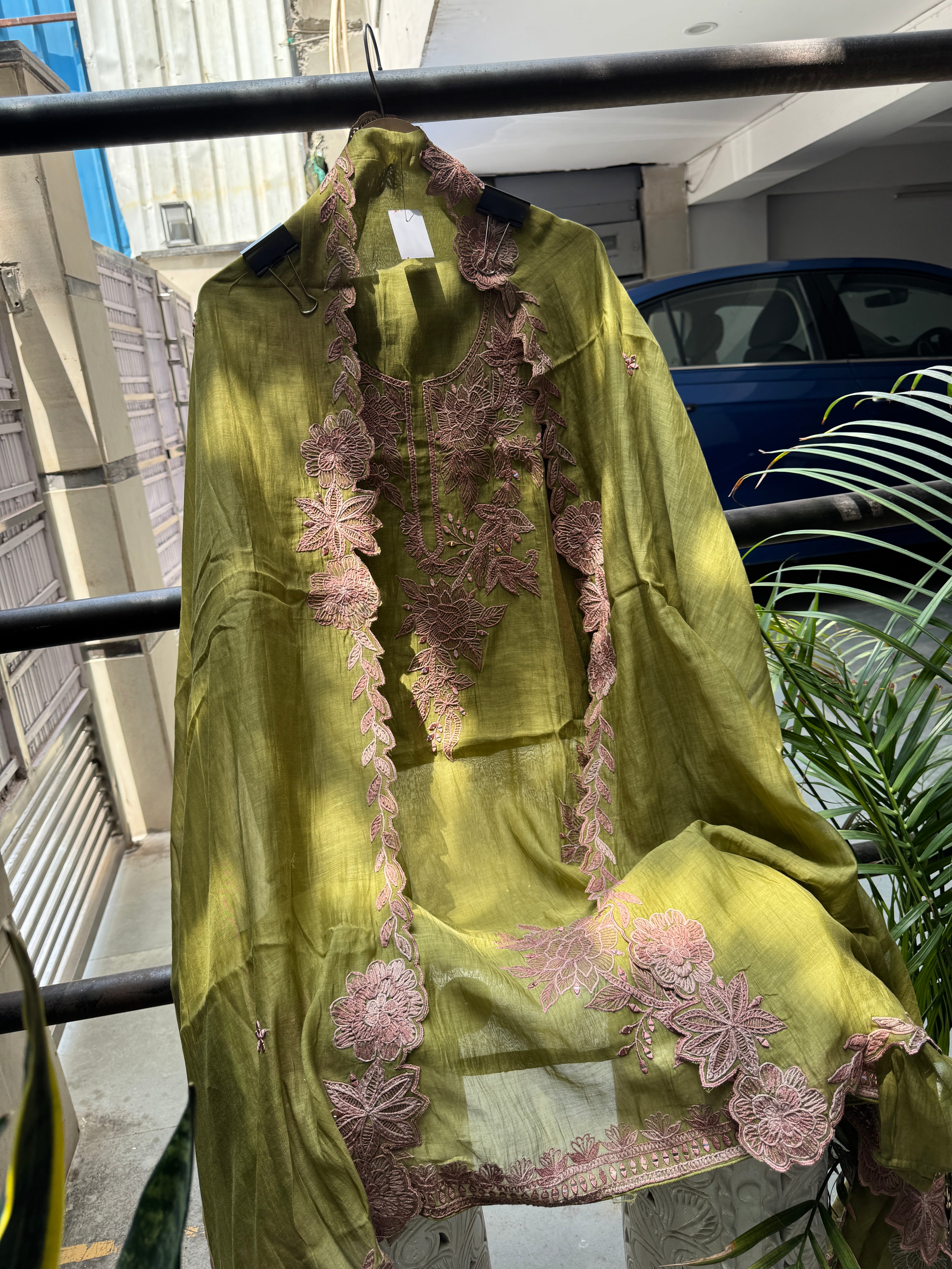Pistachio bloom pure mul suit set