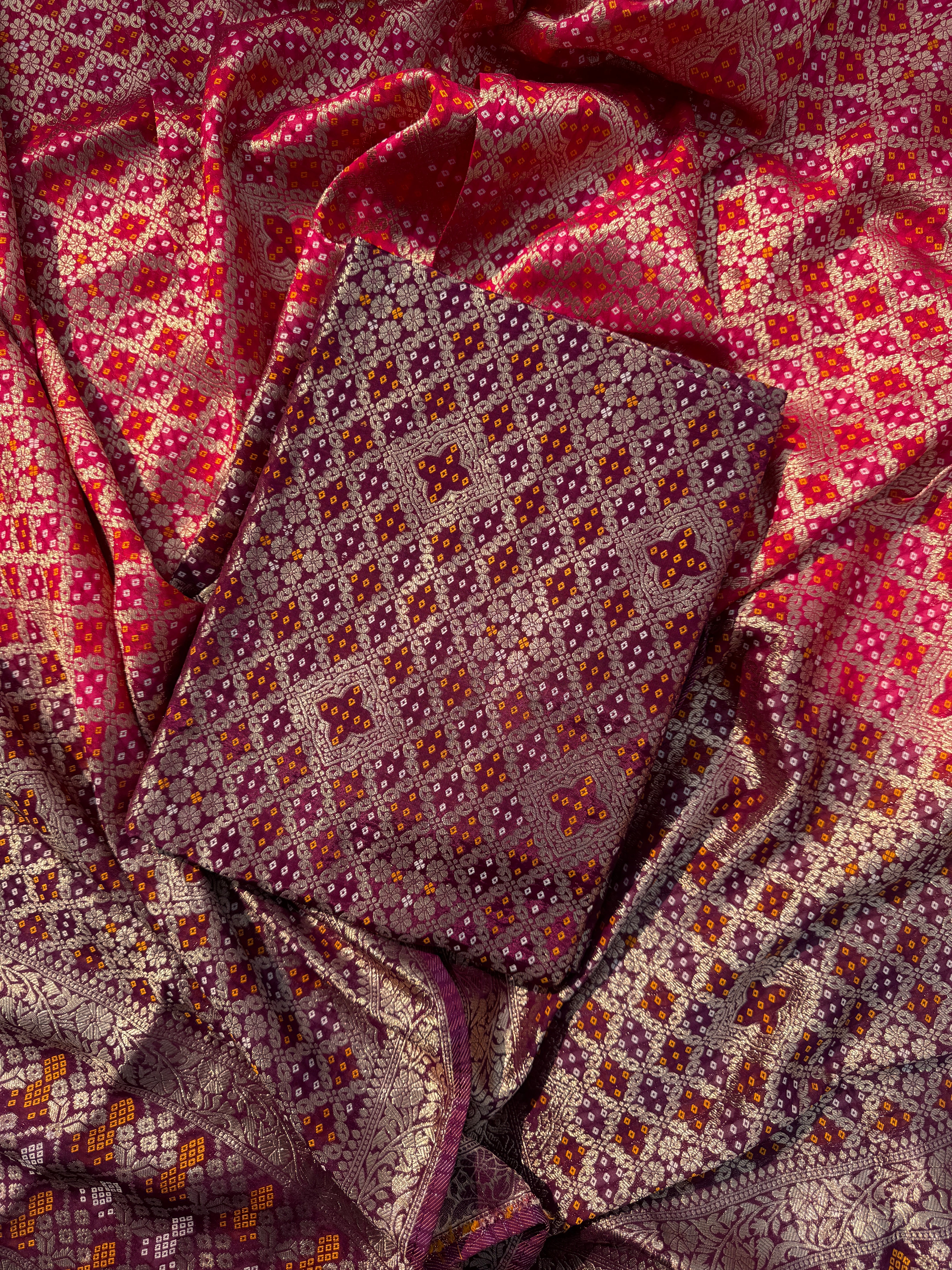 Banarasi mehka suit set