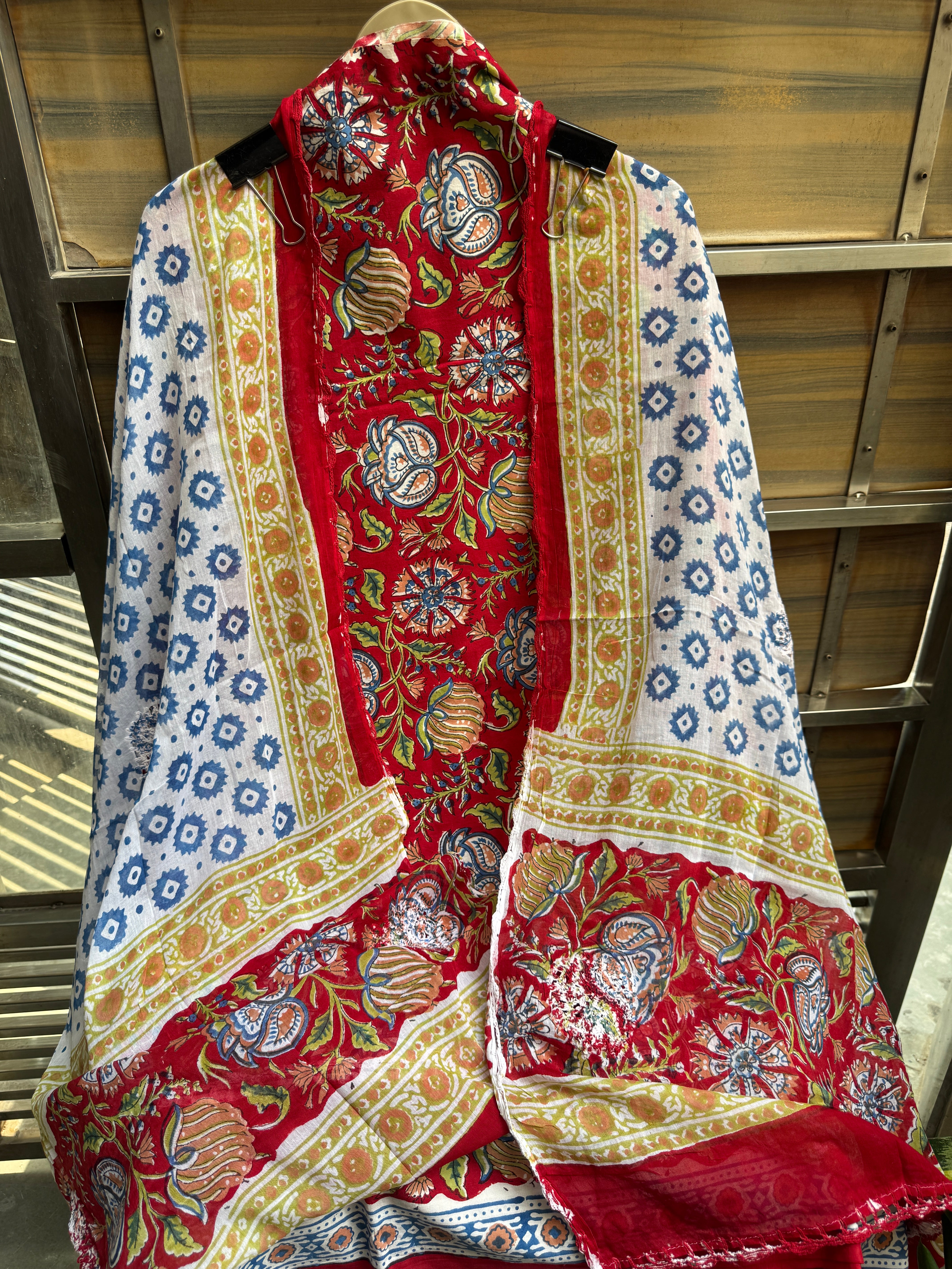 Croatia cotton block suit set