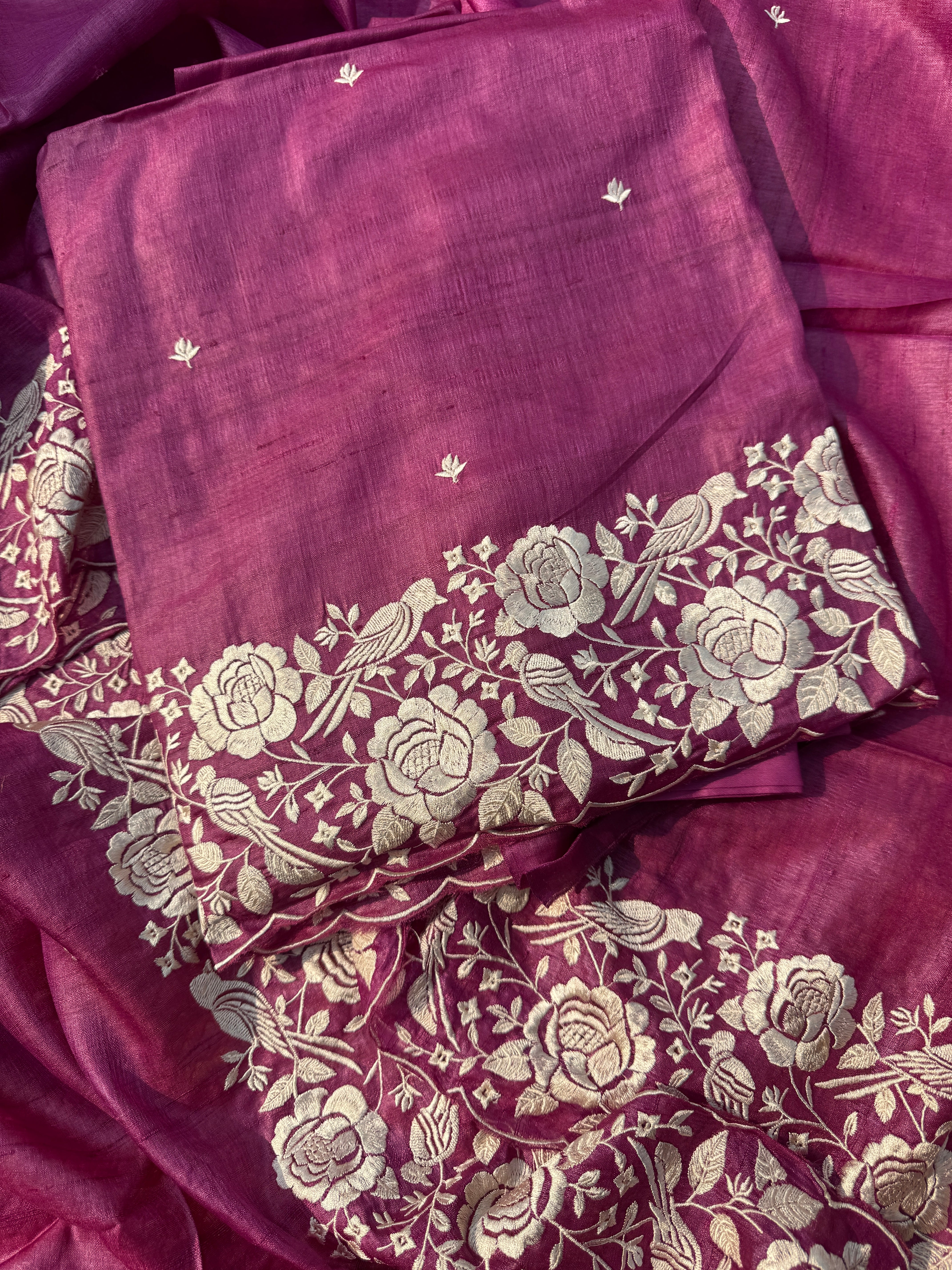 Jenika pure Tussar suit set