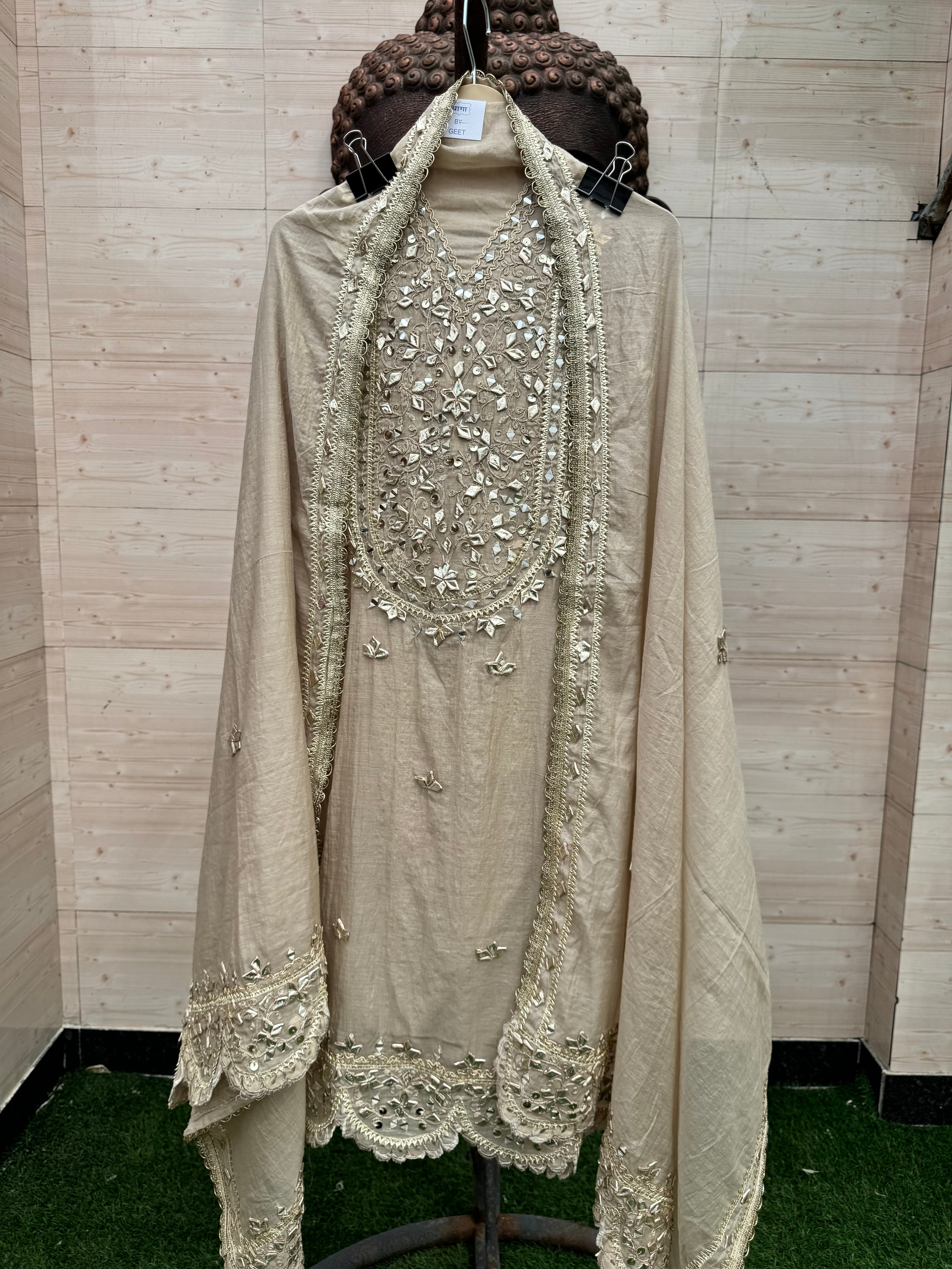 Sia pure Mulmul gota suit set
