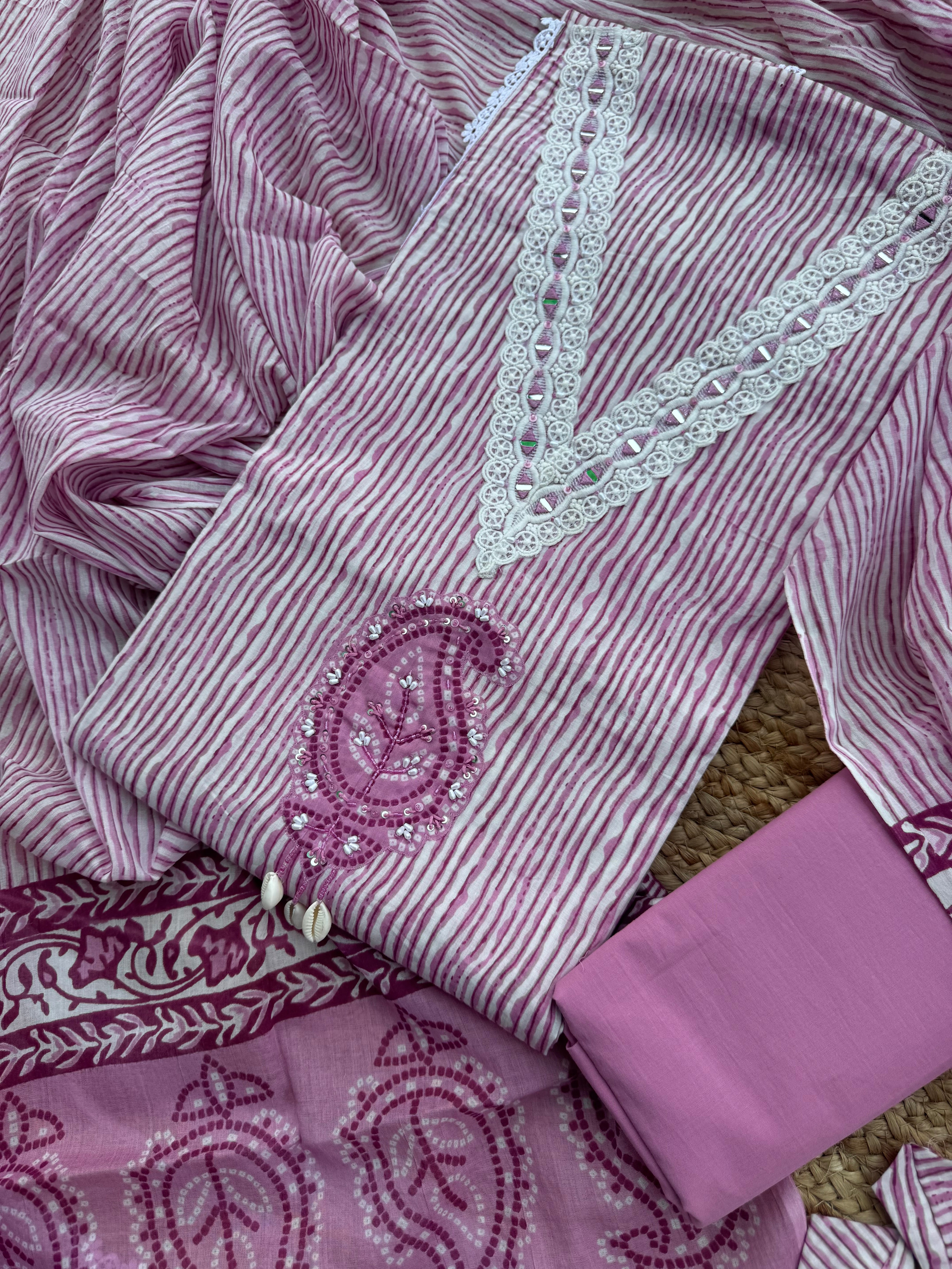 Meher Mulmul cotton suit set
