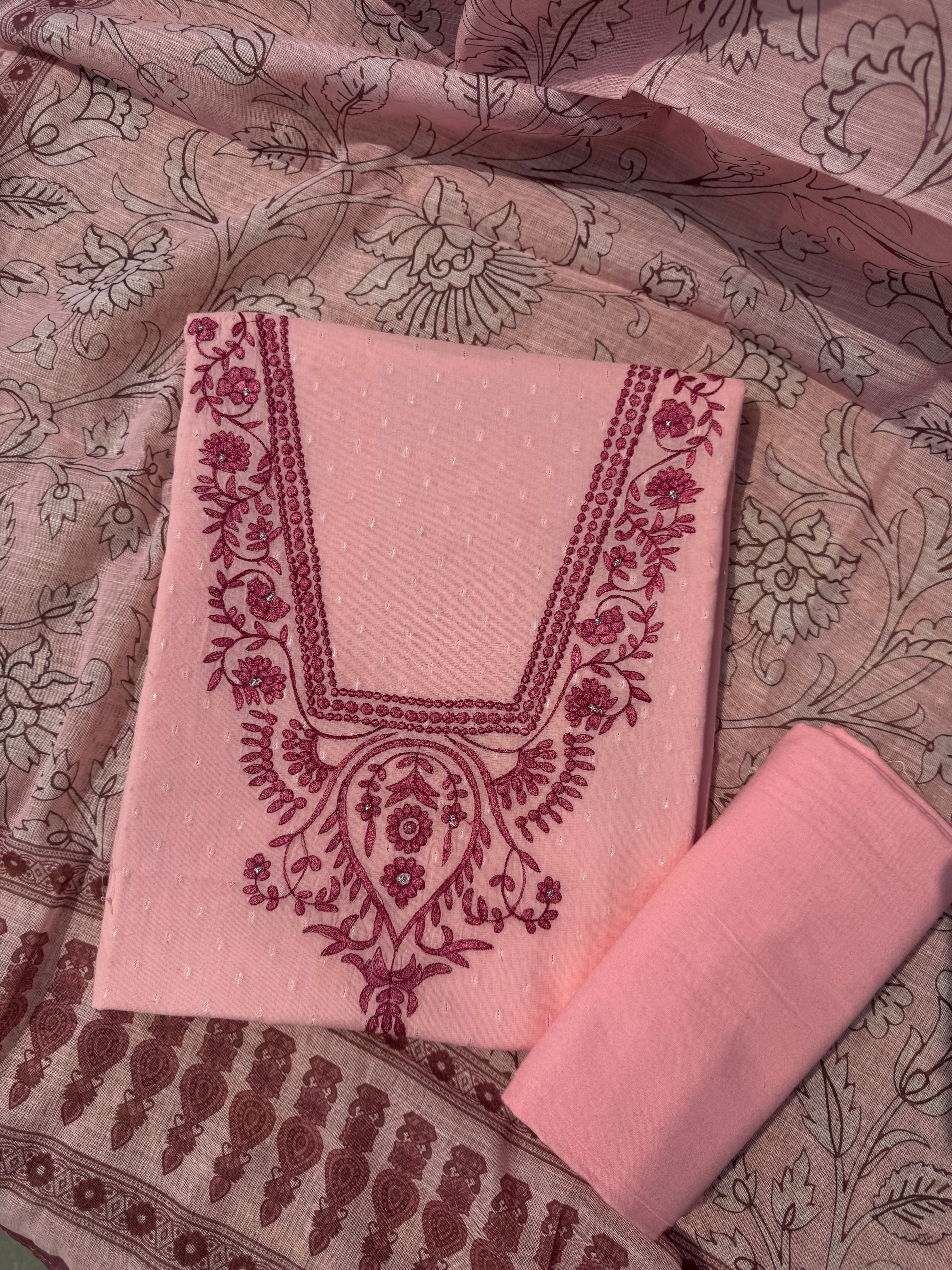 Pastel poetry cotton suit set