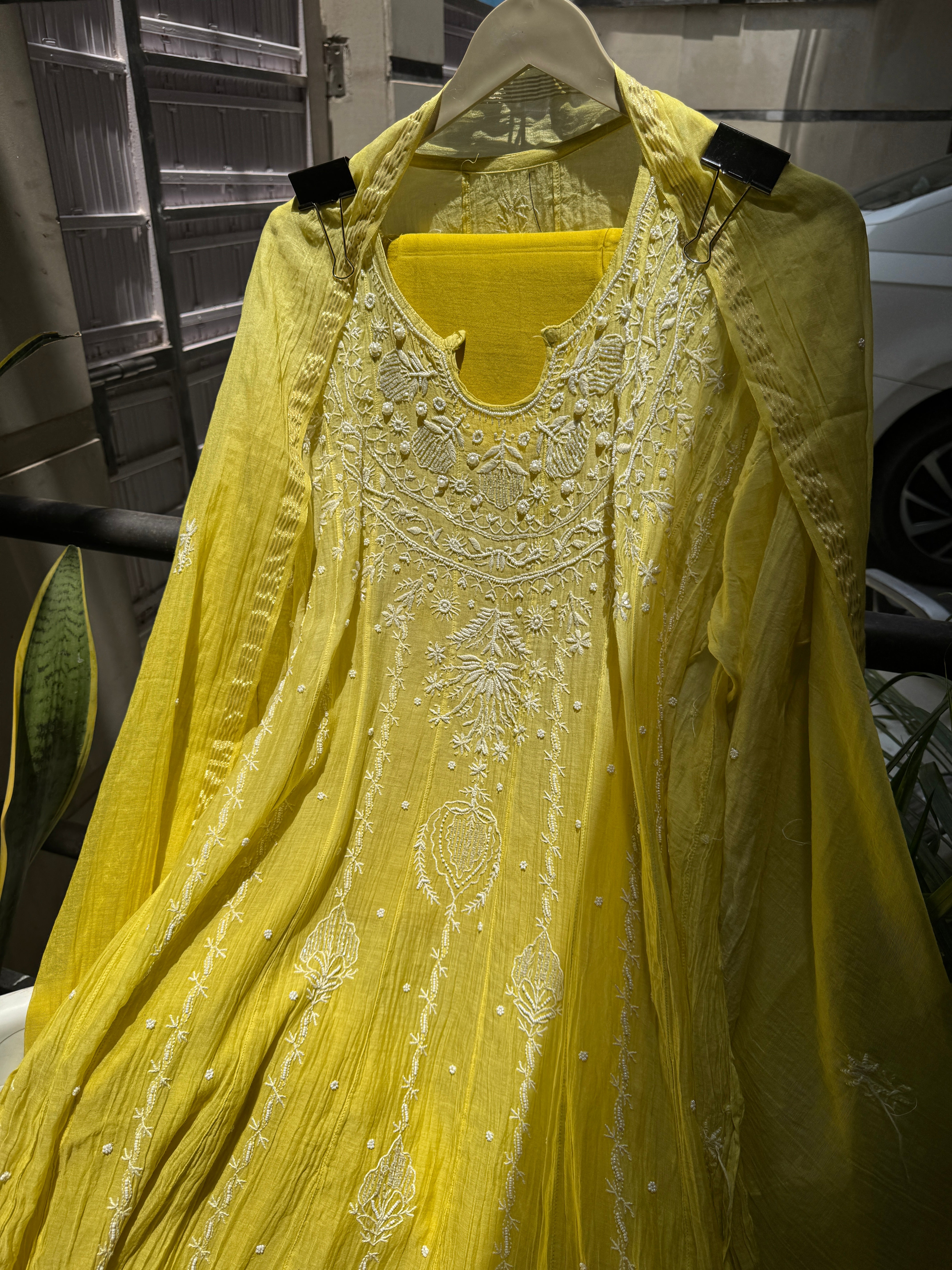 Noor pure mulmul Lucknowi Anarkali